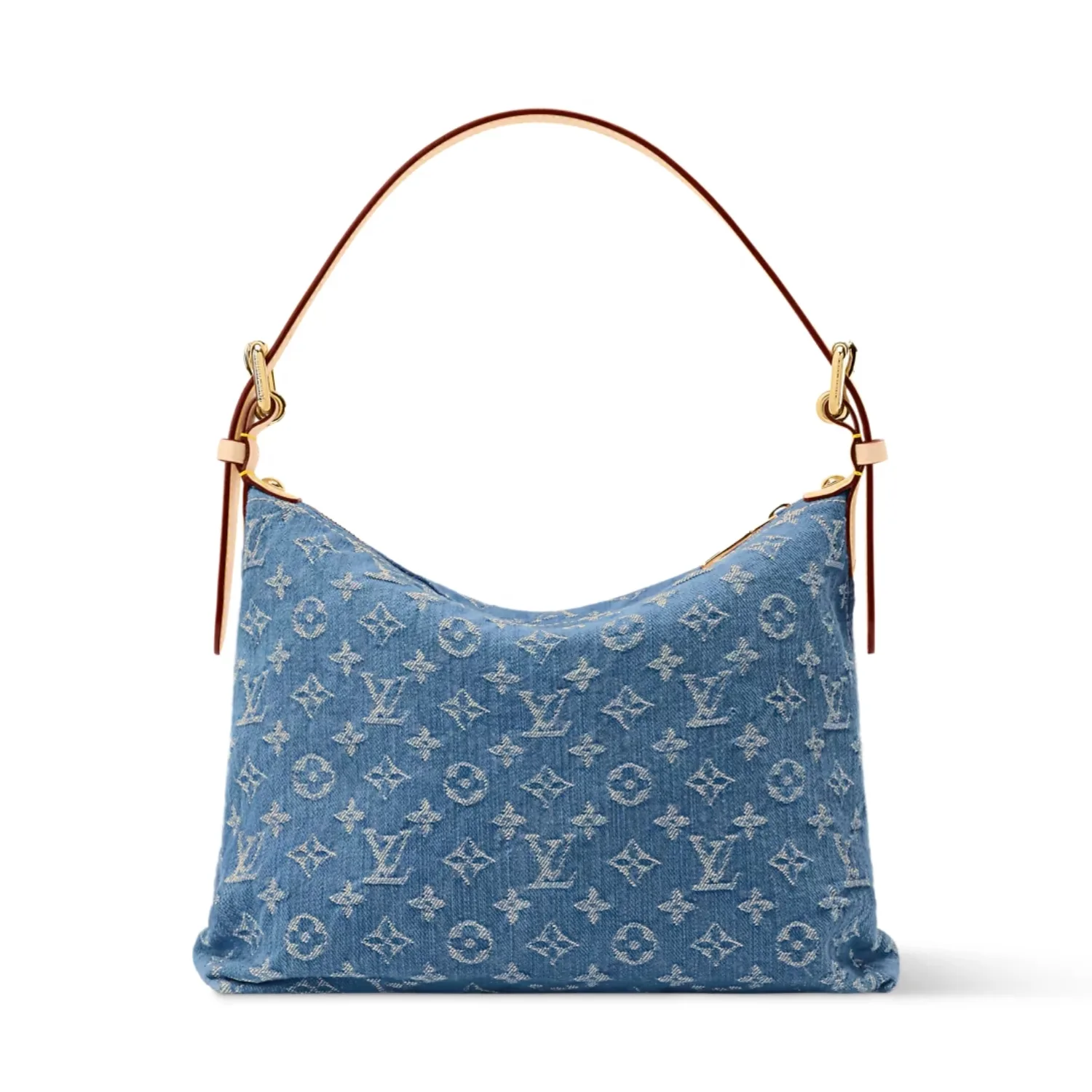 Louis Vuitton Baggy Shouder Bag / Blue Denim Gold Hardware - Image 5