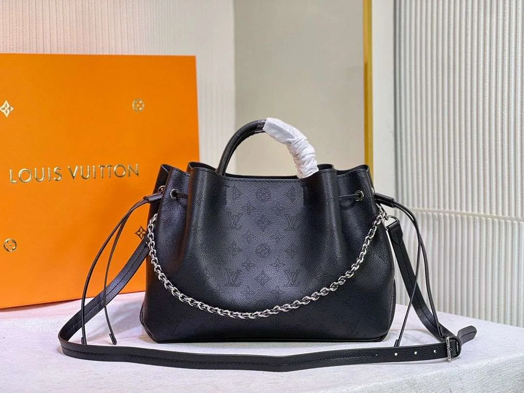 Louis Vuitton Bella Tote Mahina Black / LV - Image 6