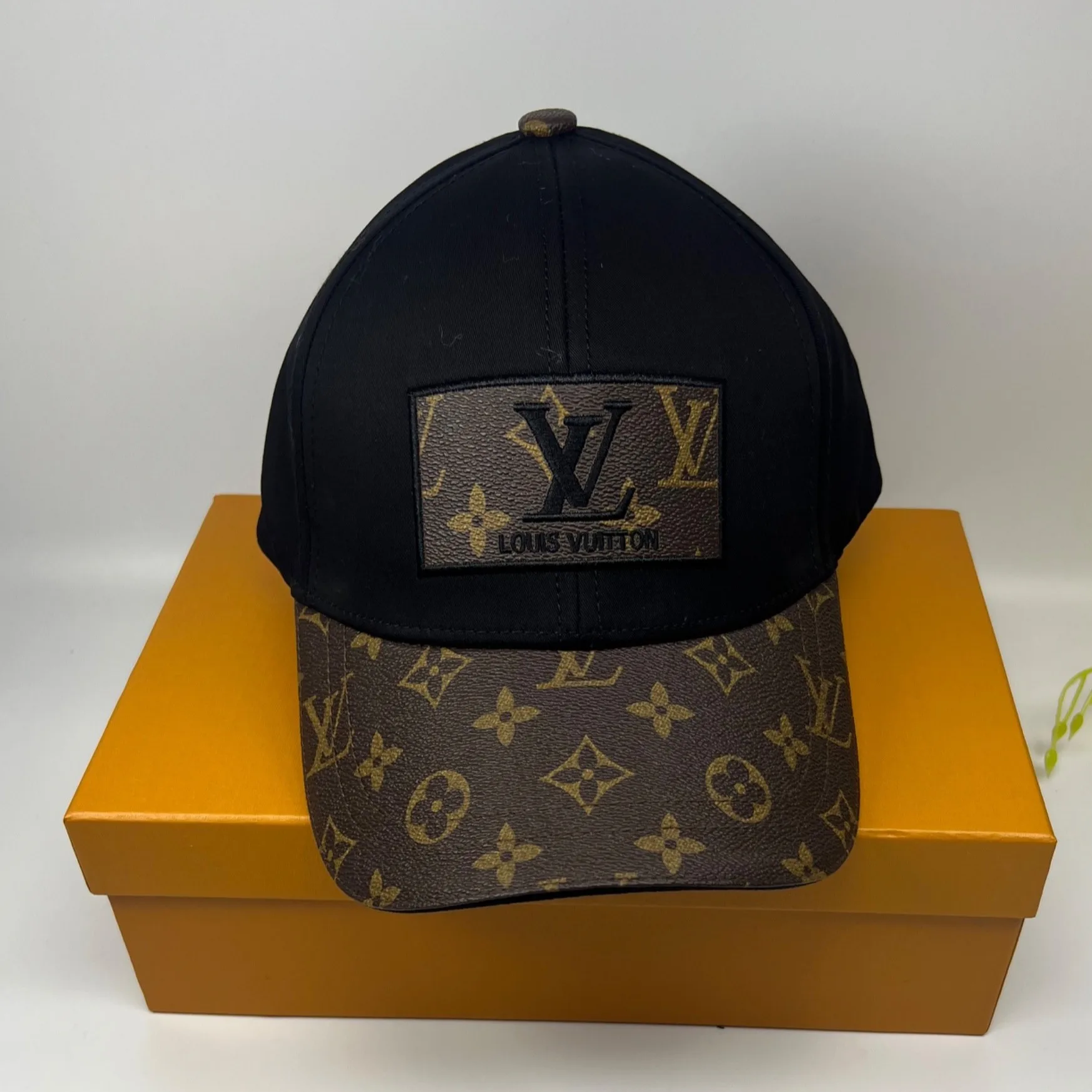 Alternative view of Louis Vuitton Embroidered Logo Baseball Cap Black LV