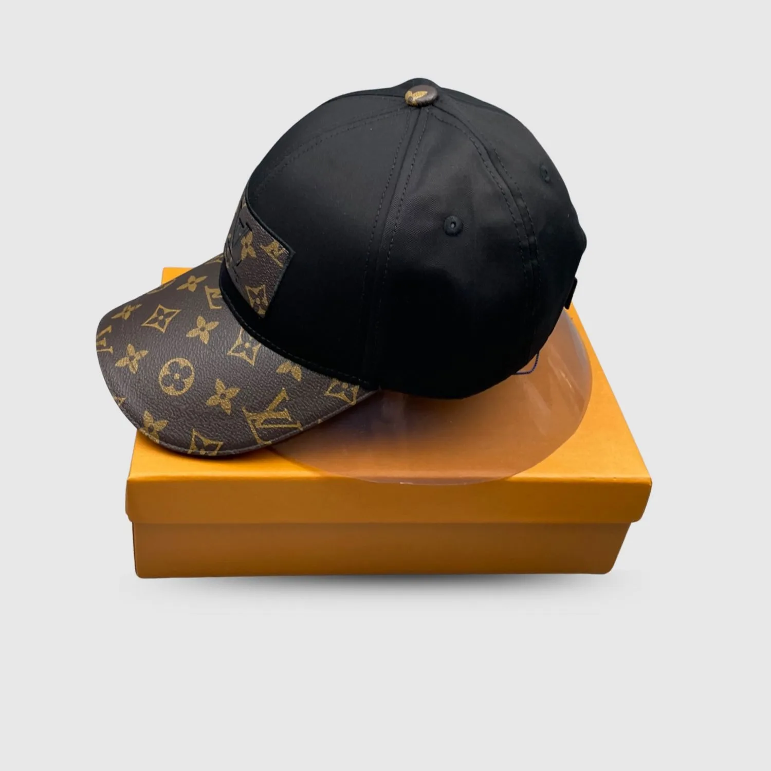 Louis Vuitton Embroidered Logo Baseball Cap Black LV - Image 4