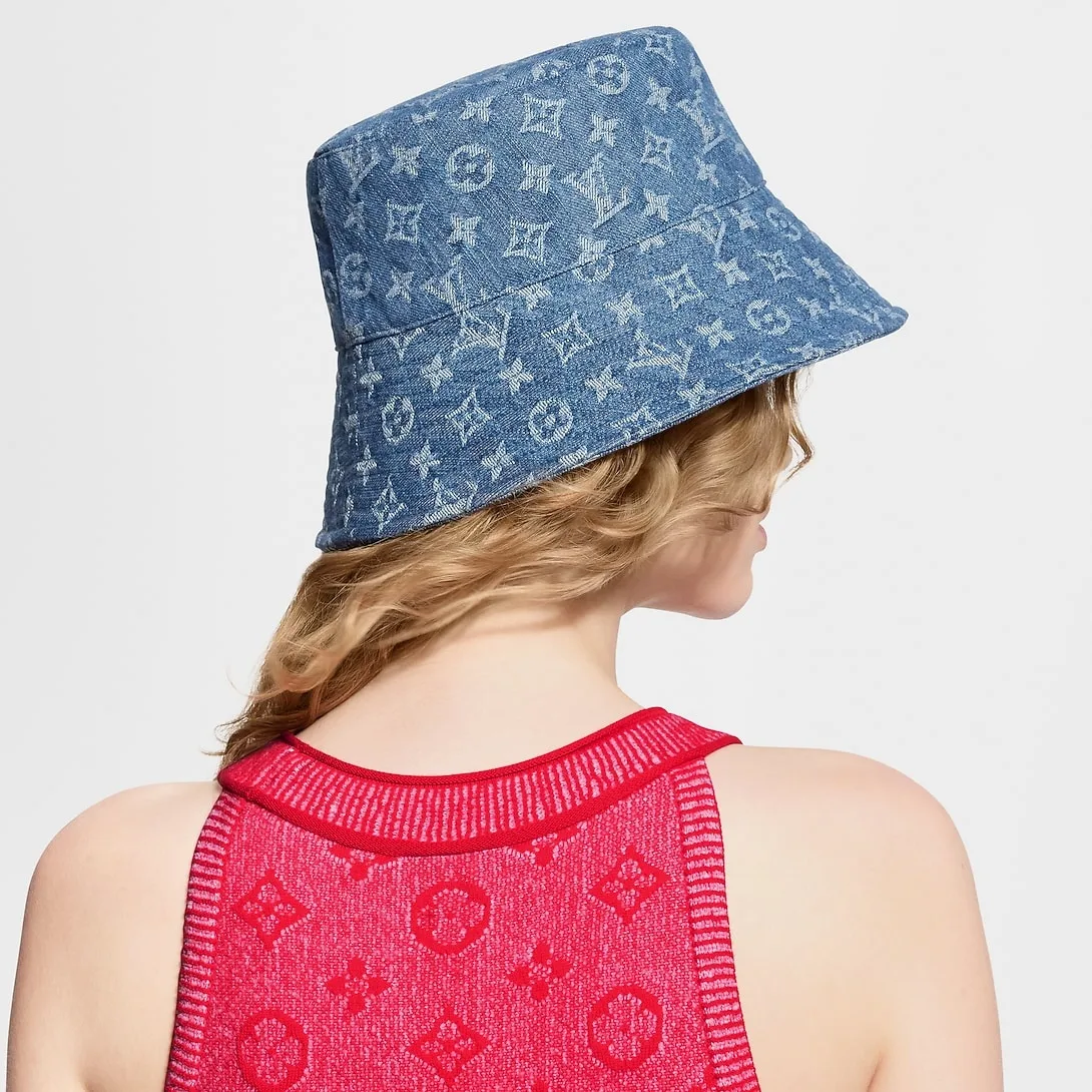 Louis Vuitton Bucket Hat Blue Denim - Image 2