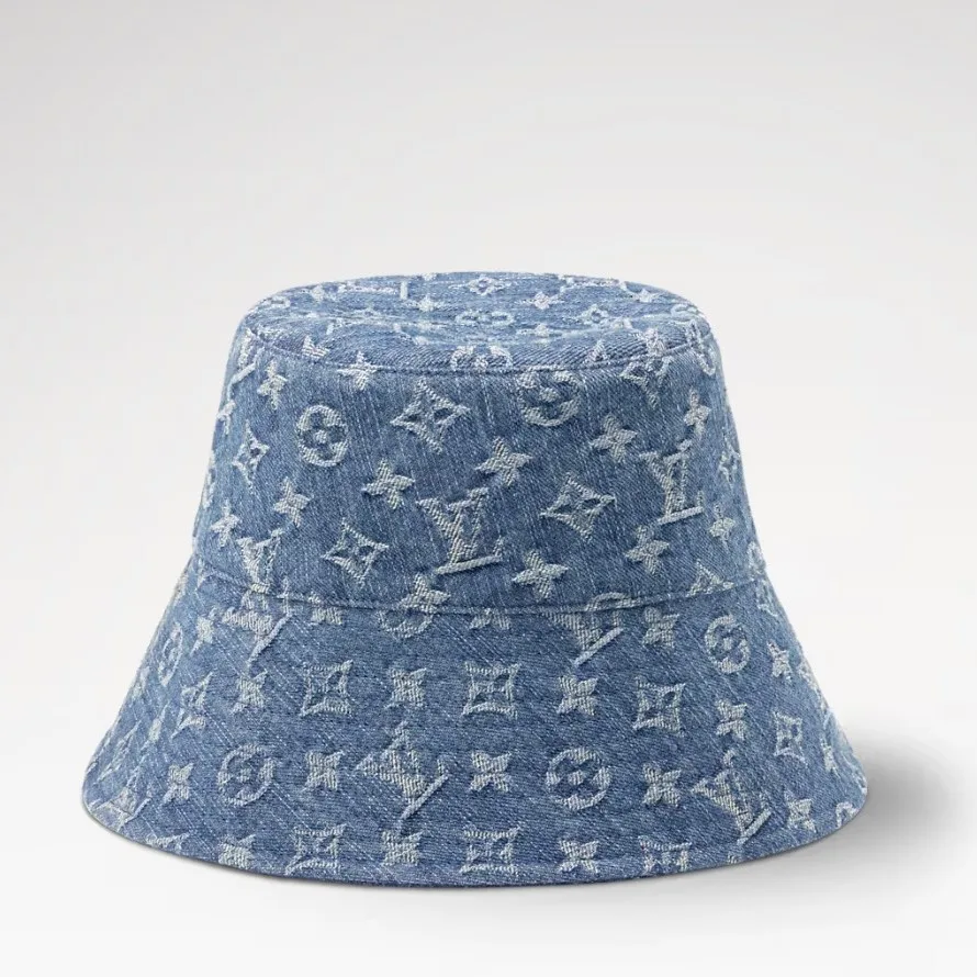 Louis Vuitton Bucket Hat Blue Denim - Image 3