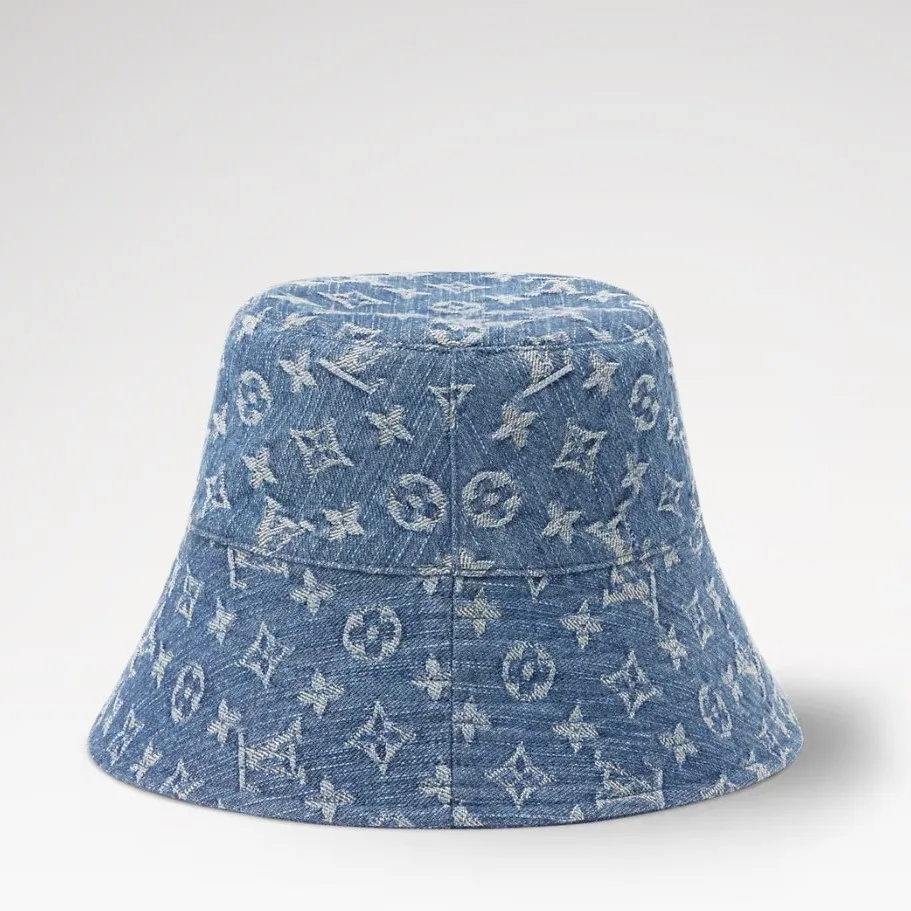 Louis Vuitton Bucket Hat Blue Denim - Image 4