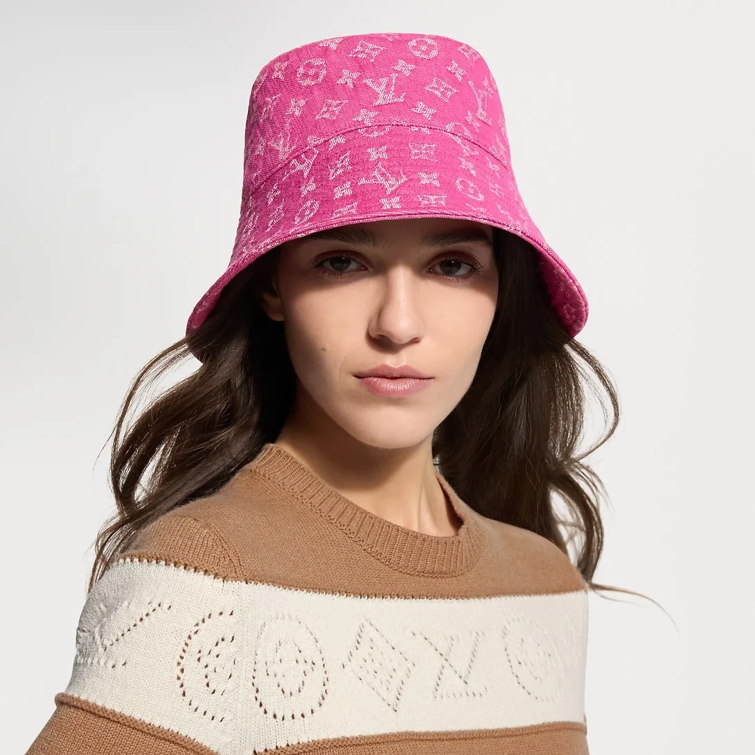Alternative view of Louis Vuitton Bucket Hat Pink Denim