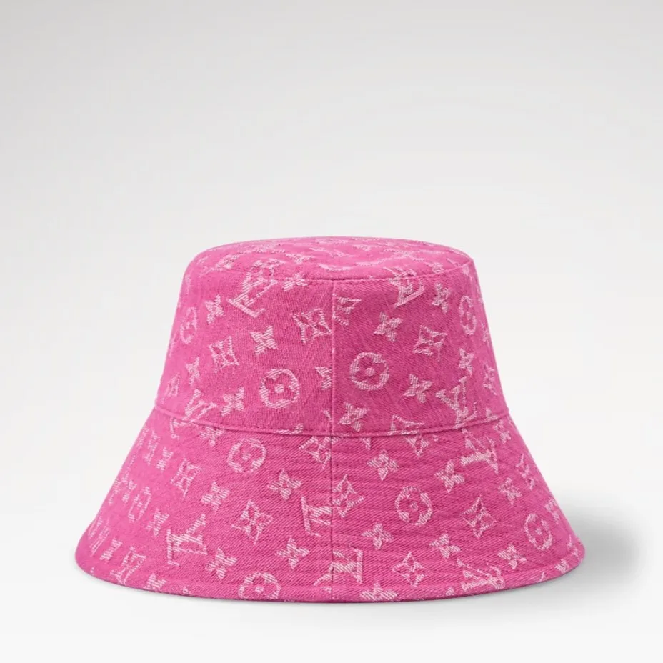 Louis Vuitton Bucket Hat Pink Denim - Image 3