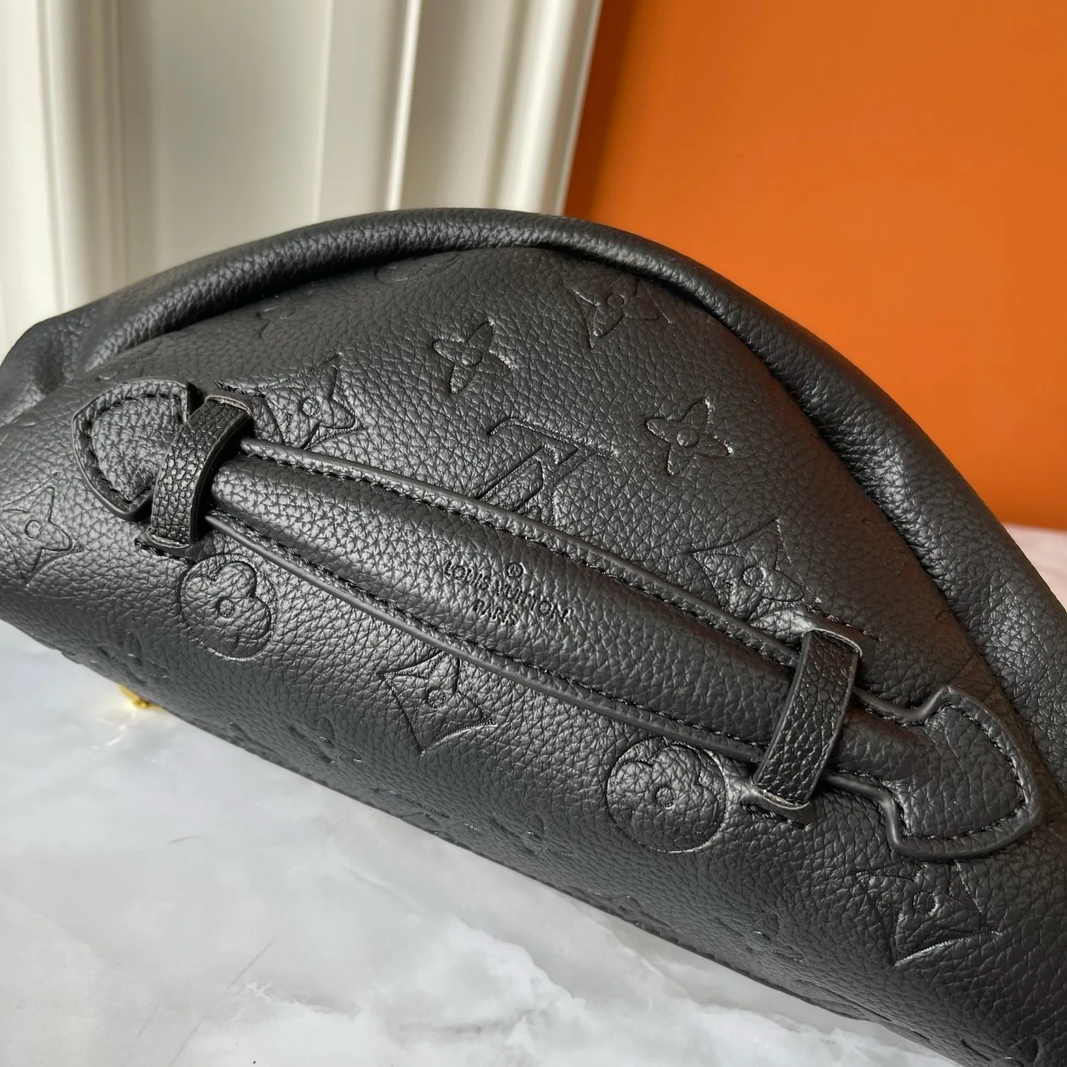 Louis Vuitton Bumbag / Black Monogram Empreinte Gold Hardware - Image 9