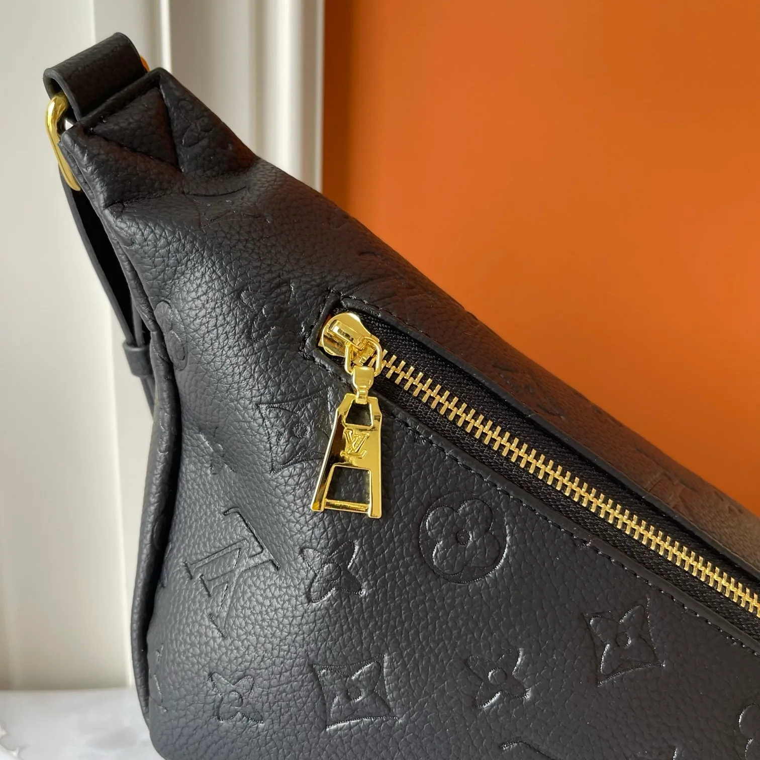 Louis Vuitton Bumbag / Black Monogram Empreinte Gold Hardware - Image 10