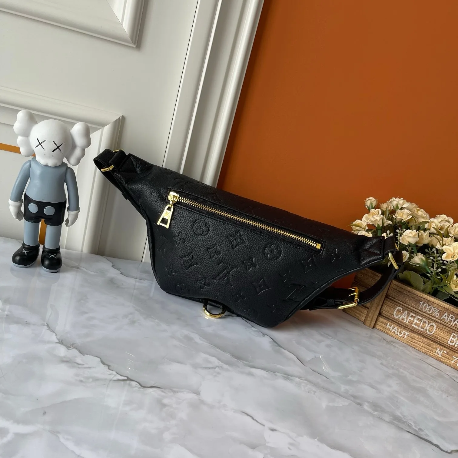 Louis Vuitton Bumbag / Black Monogram Empreinte Gold Hardware - Image 7