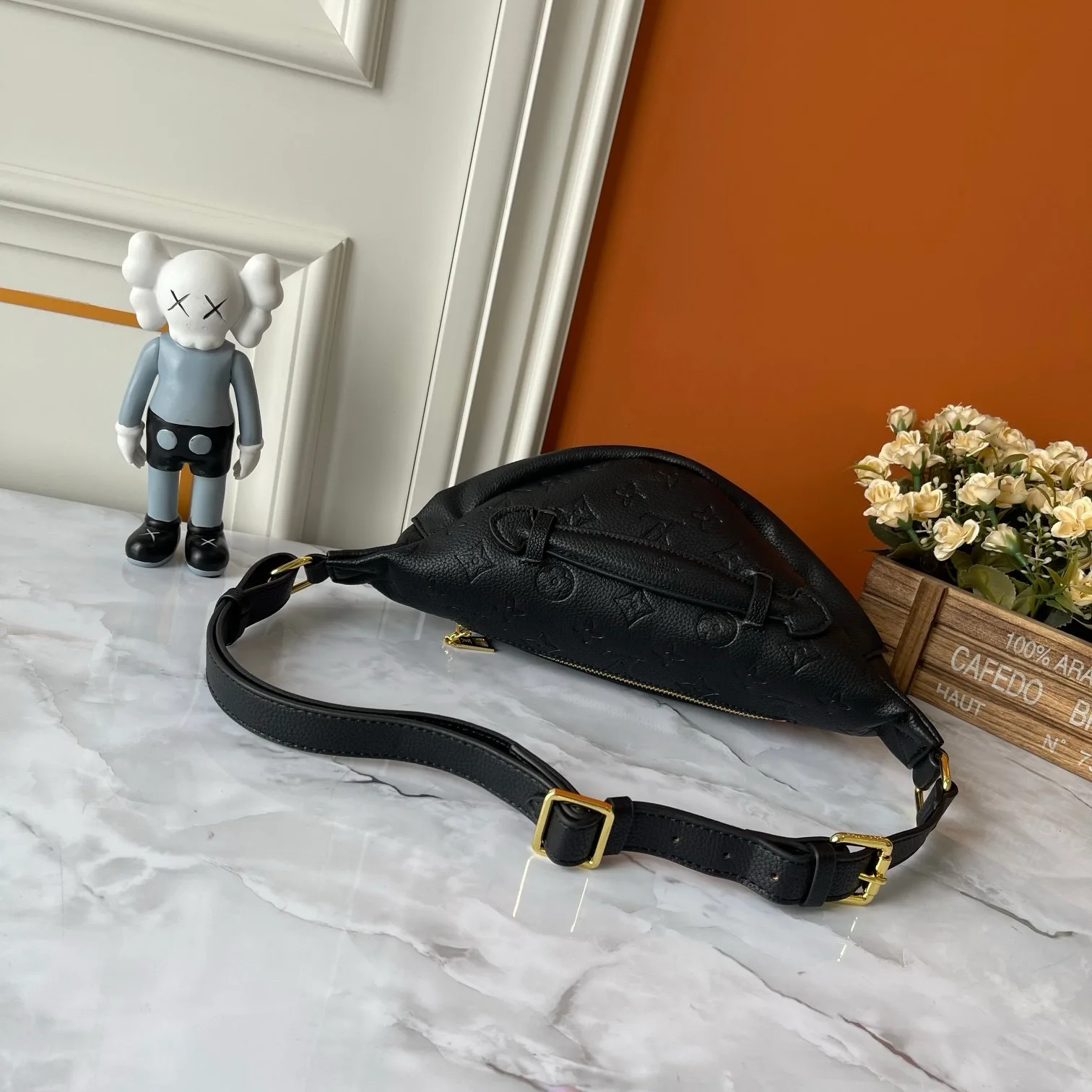 Louis Vuitton Bumbag / Black Monogram Empreinte Gold Hardware - Image 8