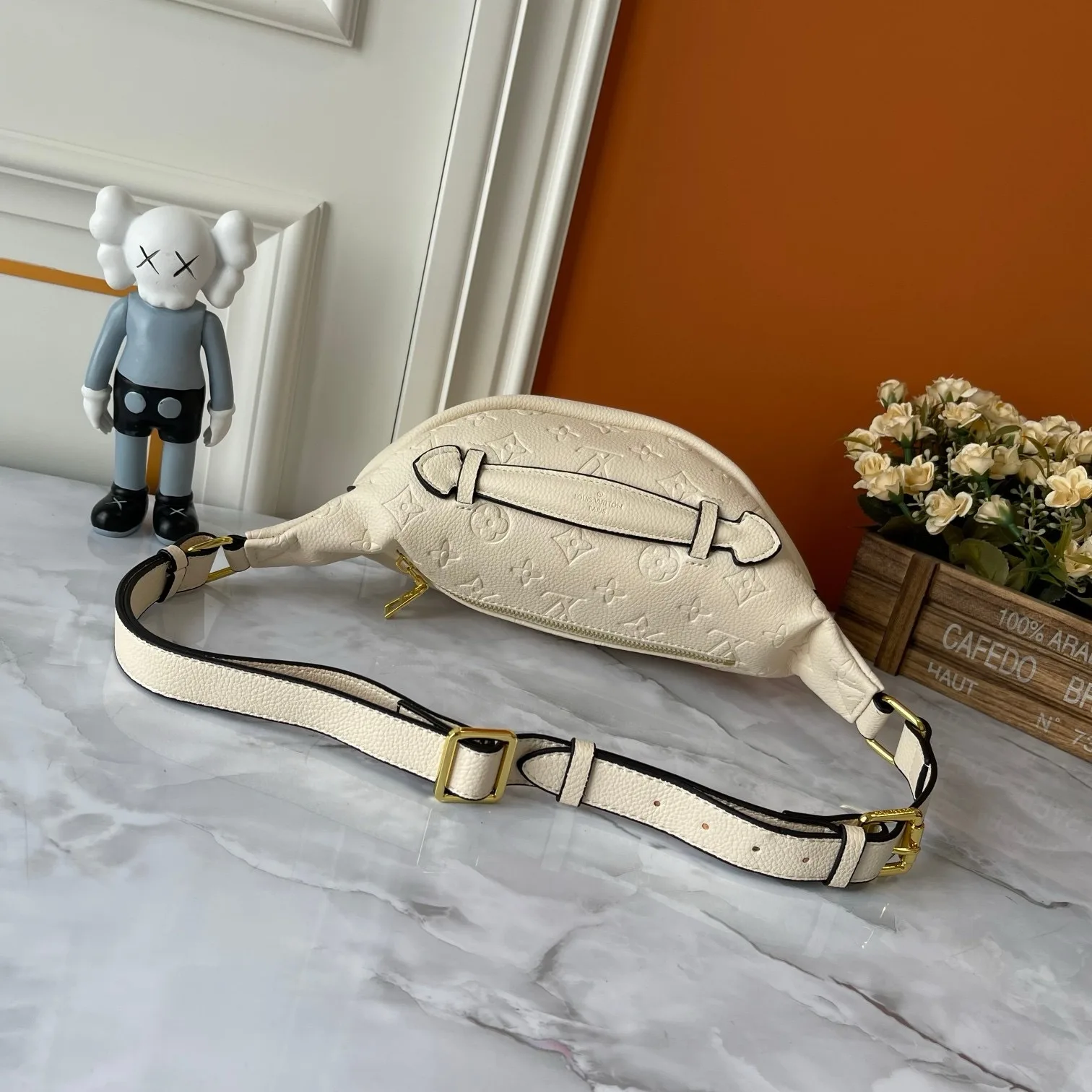 Louis Vuitton Bumbag / Cream Monogram Empreinte Gold Hardware - Image 8