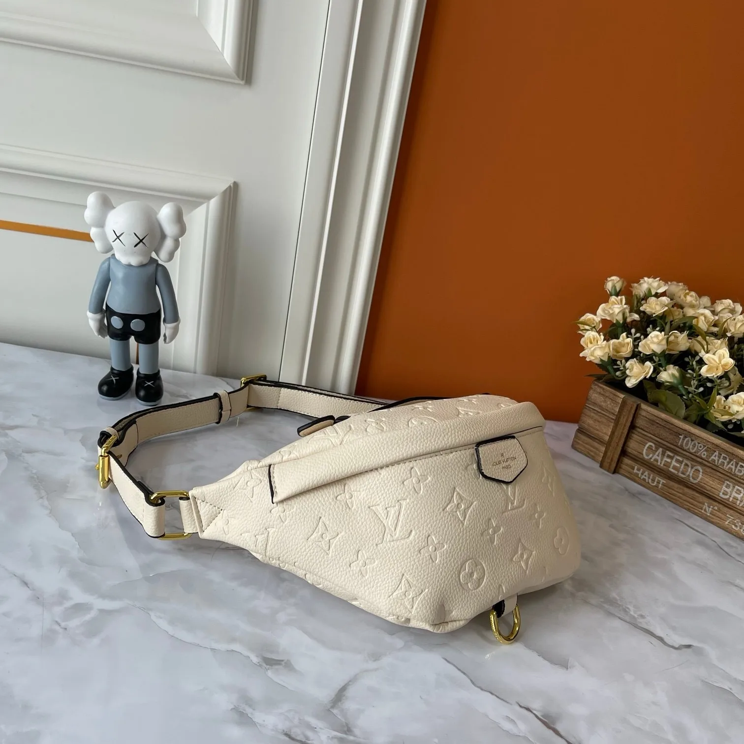 Louis Vuitton Bumbag / Cream Monogram Empreinte Gold Hardware - Image 4