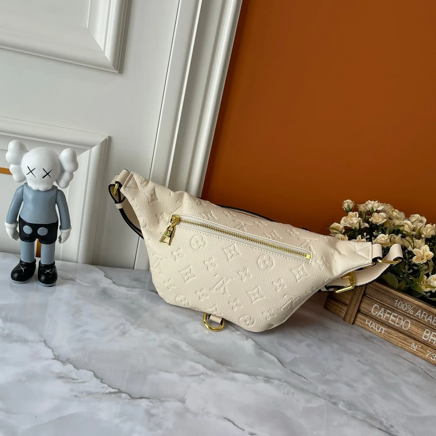 Louis Vuitton Bumbag / Cream Monogram Empreinte Gold Hardware - Image 7