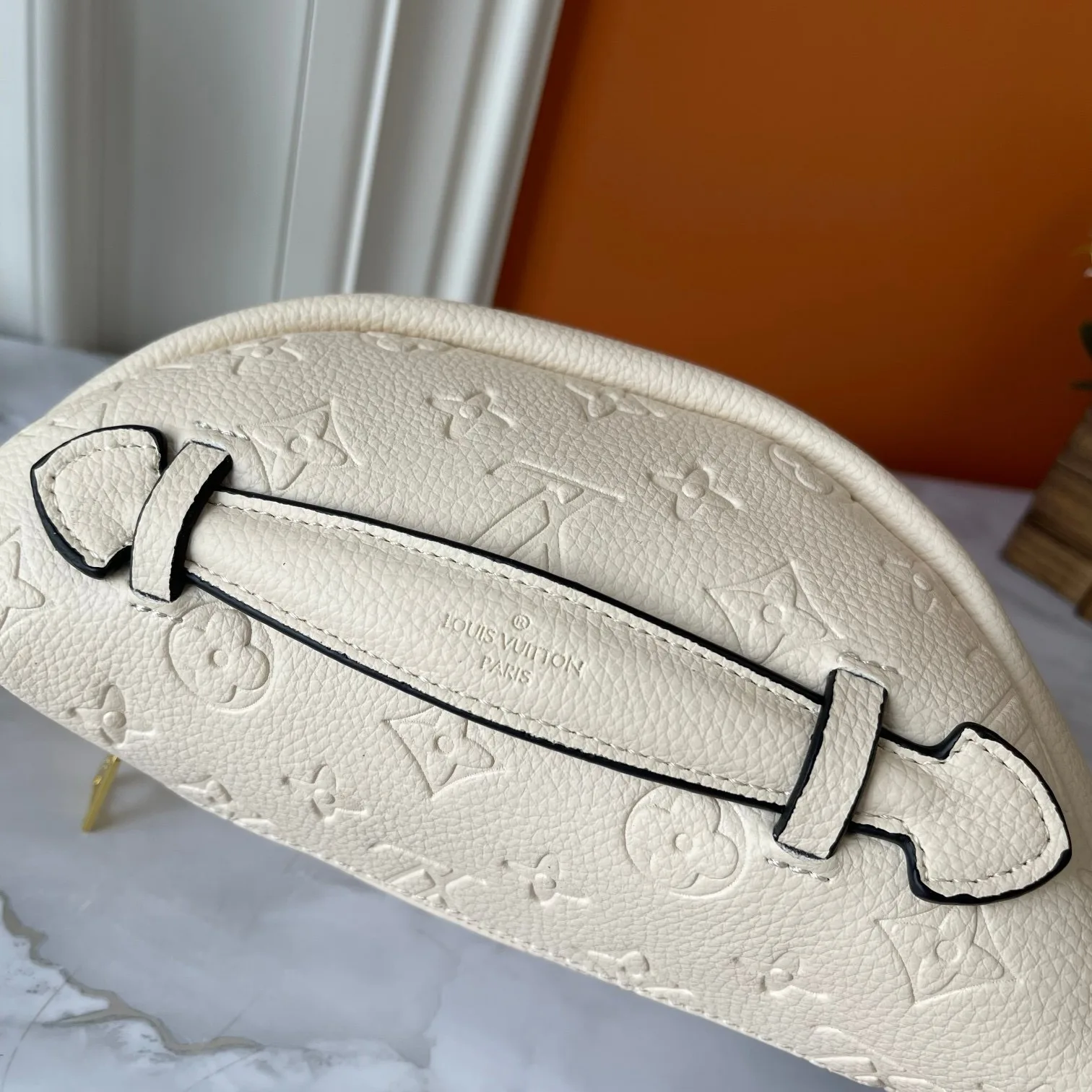 Louis Vuitton Bumbag / Cream Monogram Empreinte Gold Hardware - Image 9
