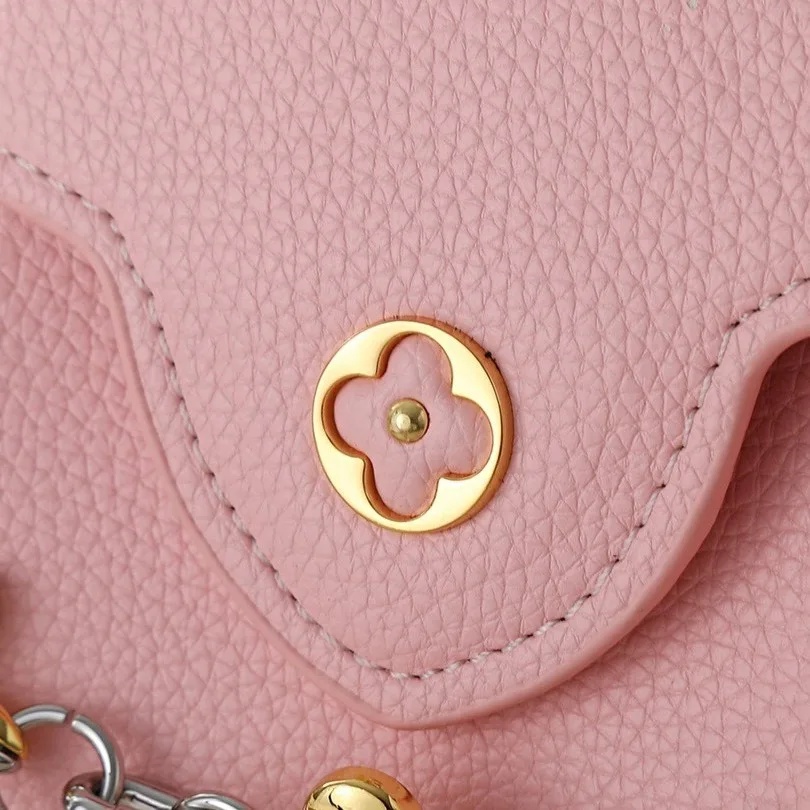 Louis Vuitton Capucines Mini Top Handle Bag / Light Pink Silver/ Gold Hardware - Image 5