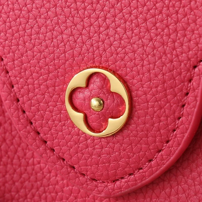Louis Vuitton Capucines Mini Top Handle Bag / Raspberry Silver/ Gold Hardware - Image 7