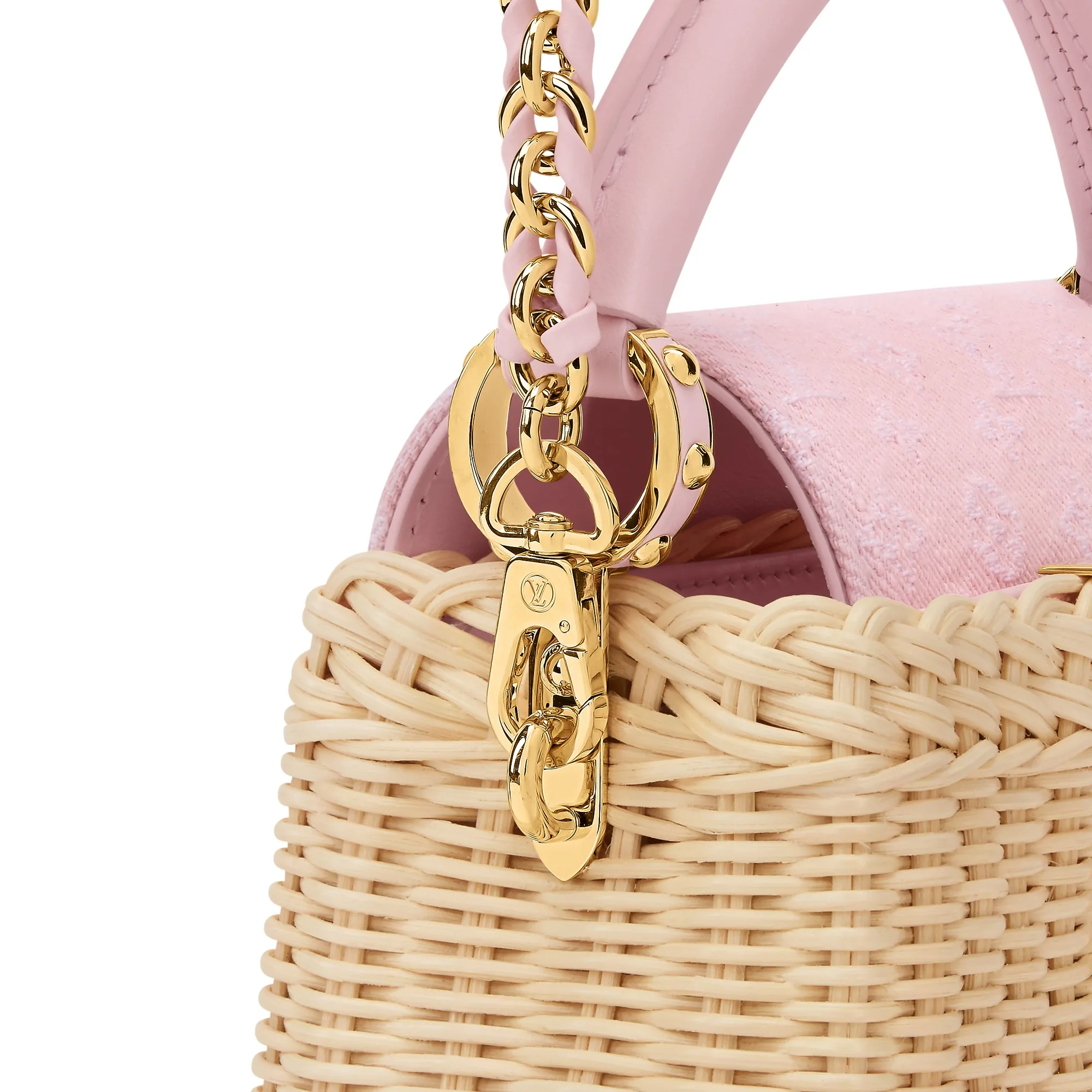 Louis Vuitton Capucines Mini Top Handle Bag / Washed Pink Gold Hardware - Image 4
