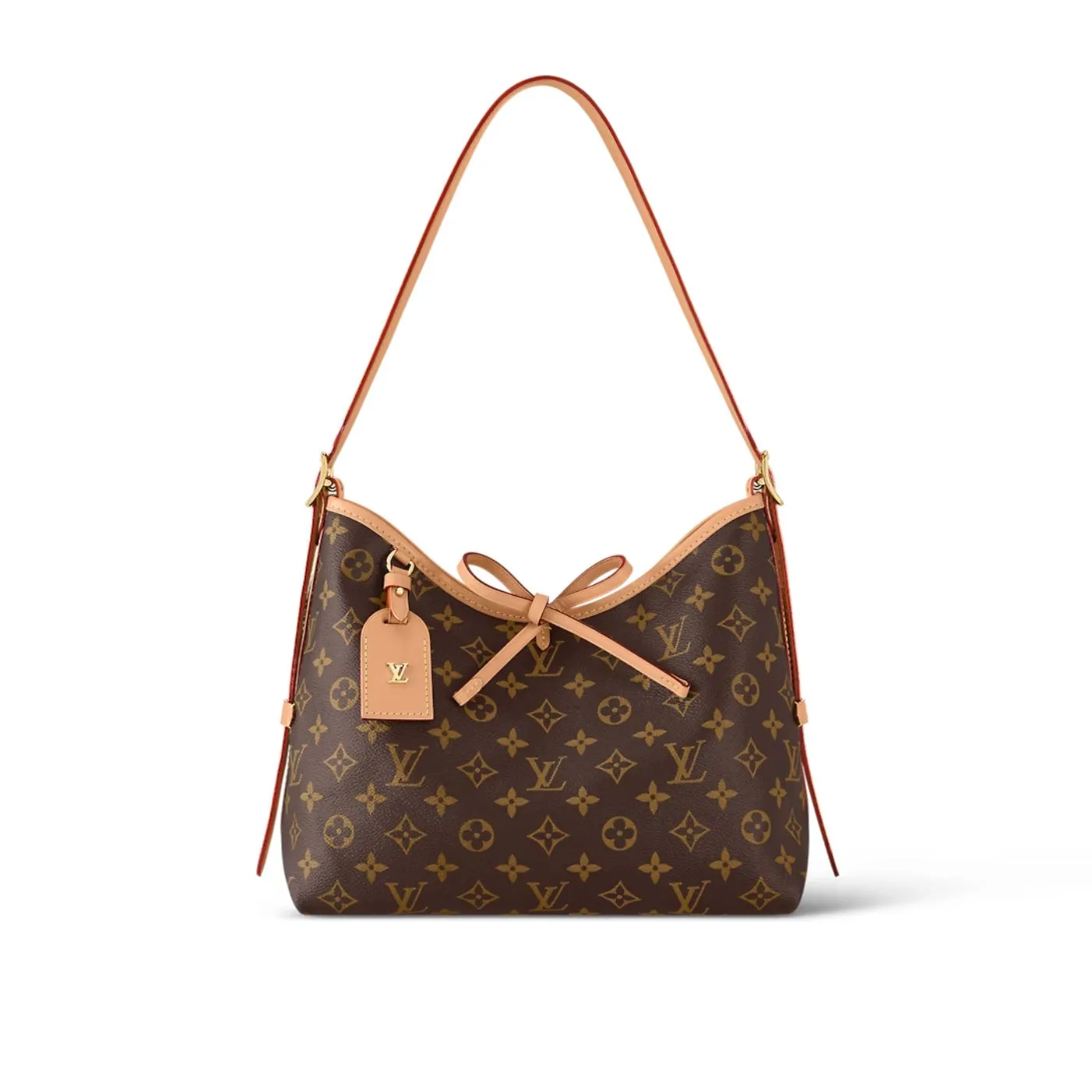 Louis Vuitton CarryAll PM Shoulder Bag / Monogram Brown Gold Hardware - Image 3