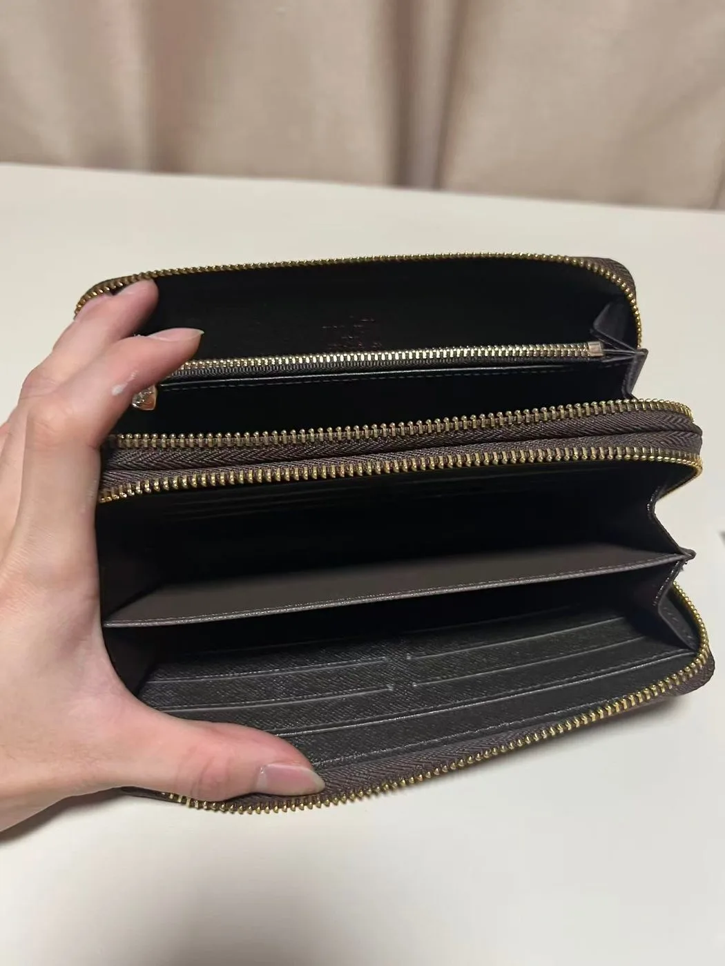 Louis Vuitton Clemence Wallet Damier Ebene Canvas - Image 4