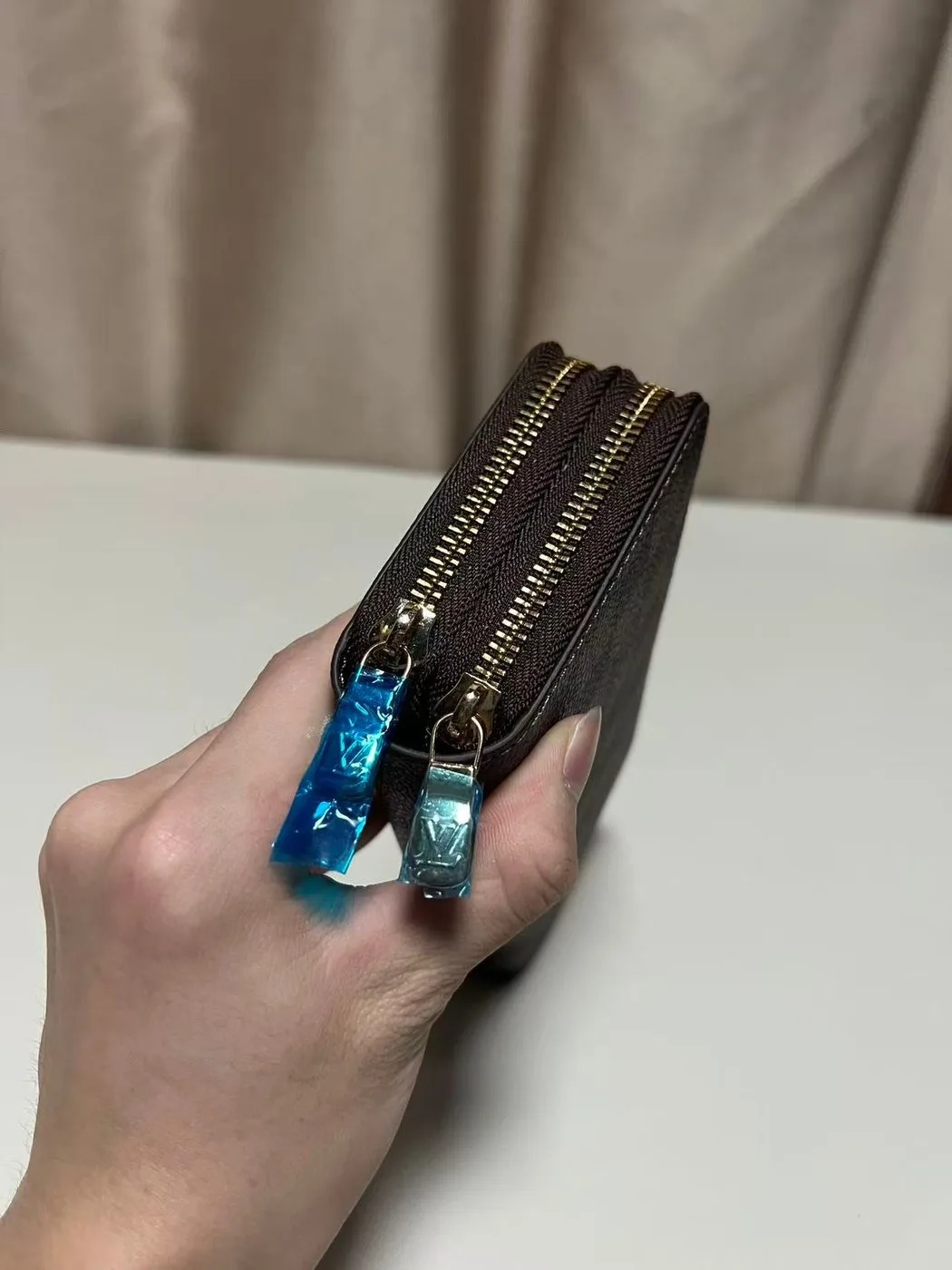 Alternative view of Louis Vuitton Clemence Wallet Damier Ebene Canvas