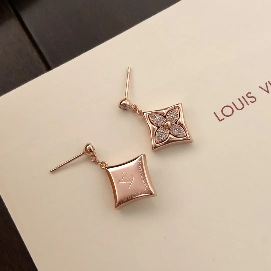 Louis Vuitton Color Blossom BB Star Earrings Rose Gold Hardware - Image 3