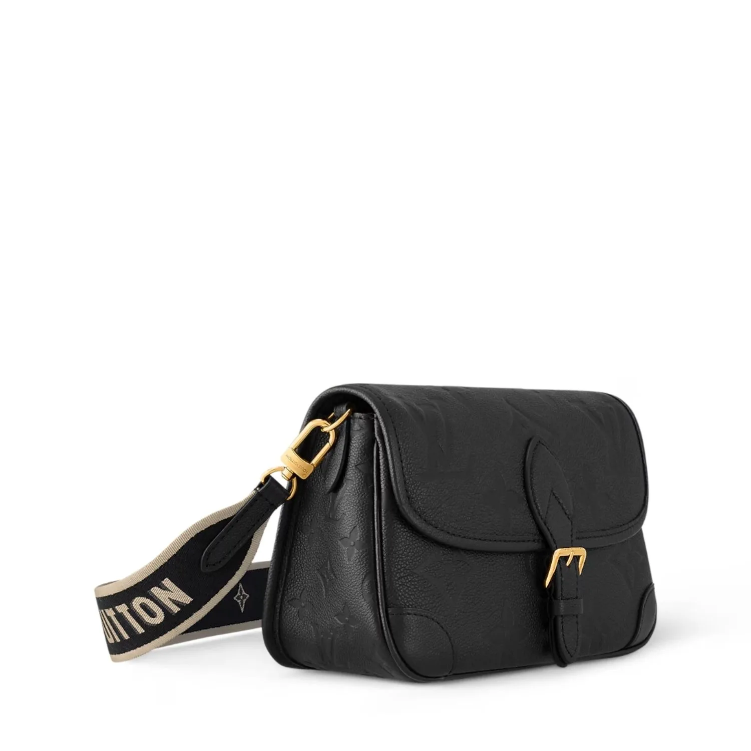 Louis Vuitton Diane Satchel Crossbody Bag / Black Gold Hardware - Image 4