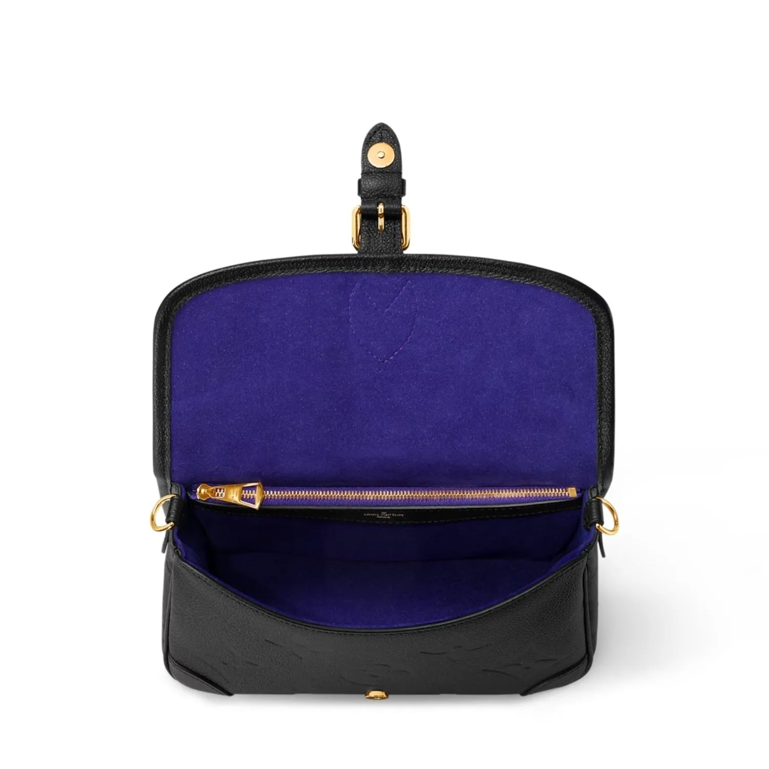 Louis Vuitton Diane Satchel Crossbody Bag / Black Gold Hardware - Image 5