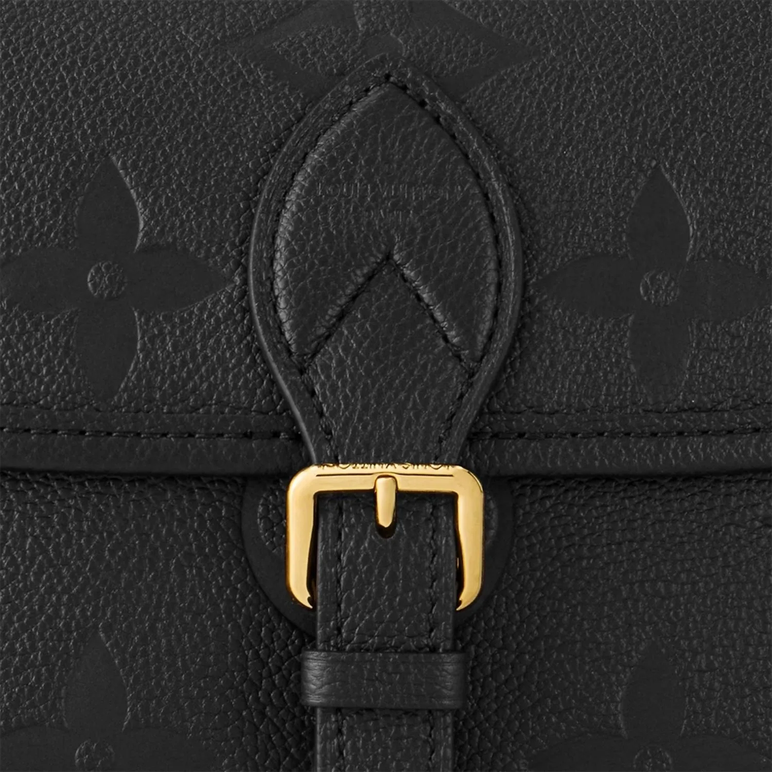 Louis Vuitton Diane Satchel Crossbody Bag / Black Gold Hardware - Image 8