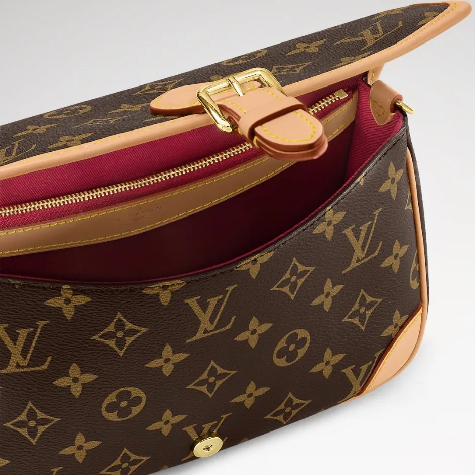 Louis Vuitton Diane Shoulder Bag / Brown Monogram Gold Hardware - Image 10