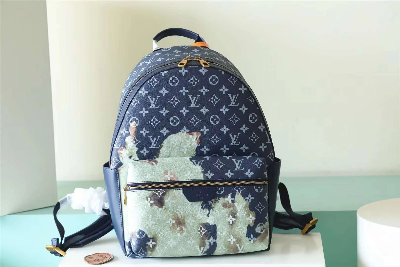 Alternative view of Louis Vuitton Discovery Backpack PM Sky Blue /