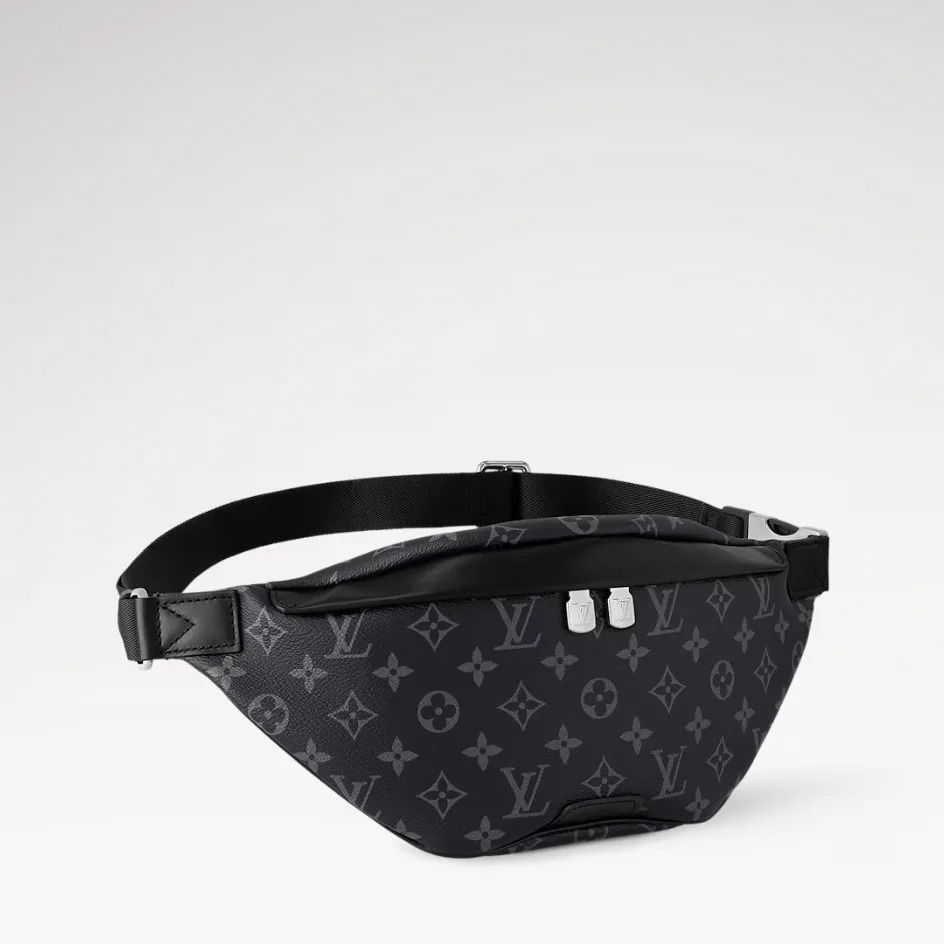 Louis Vuitton Discovery PM Bumbag / Monogram Eclipse Canvas Silver Hardware - Image 4