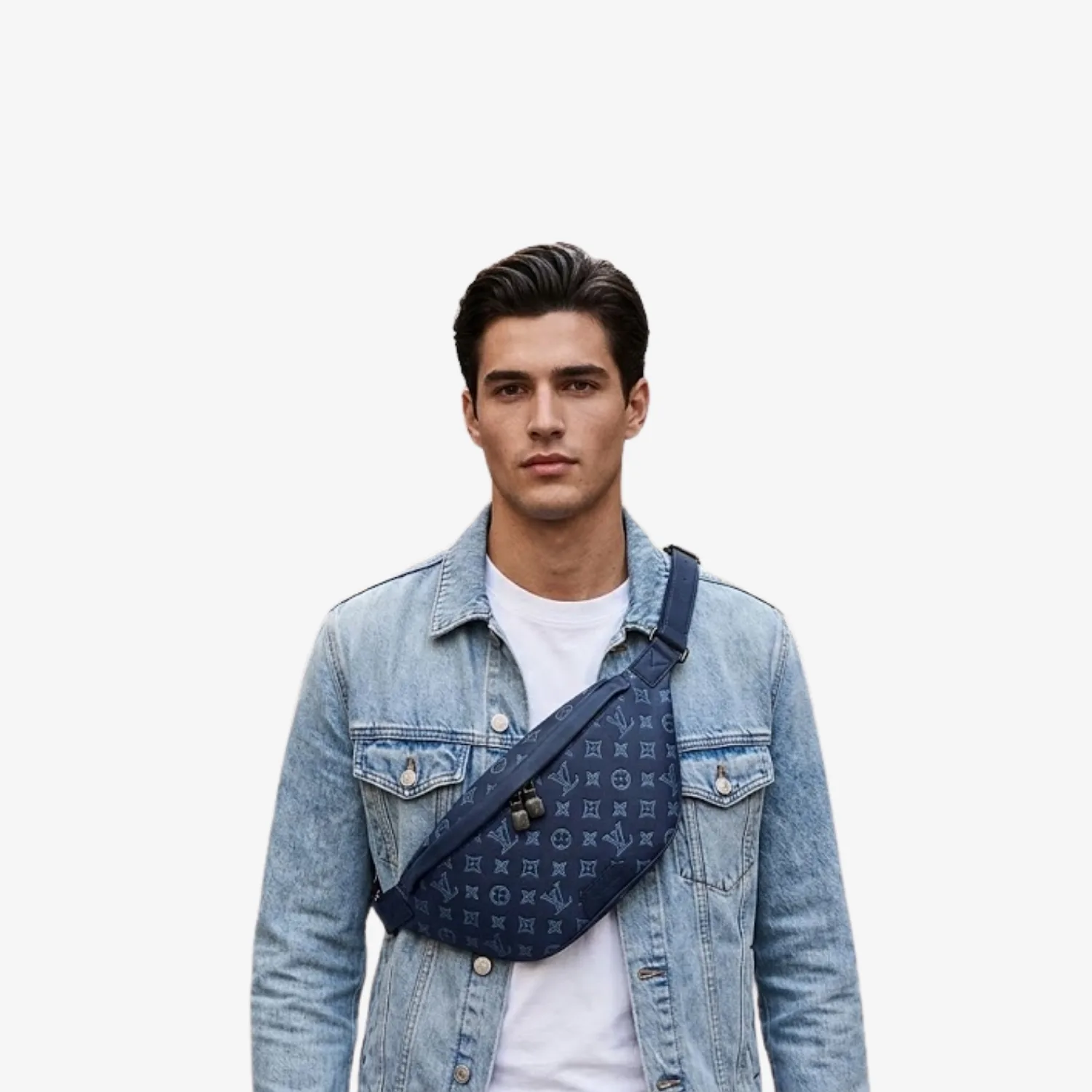 Alternative view of Louis Vuitton Discovery PM Bumbag / Navy Blue Black Hardware