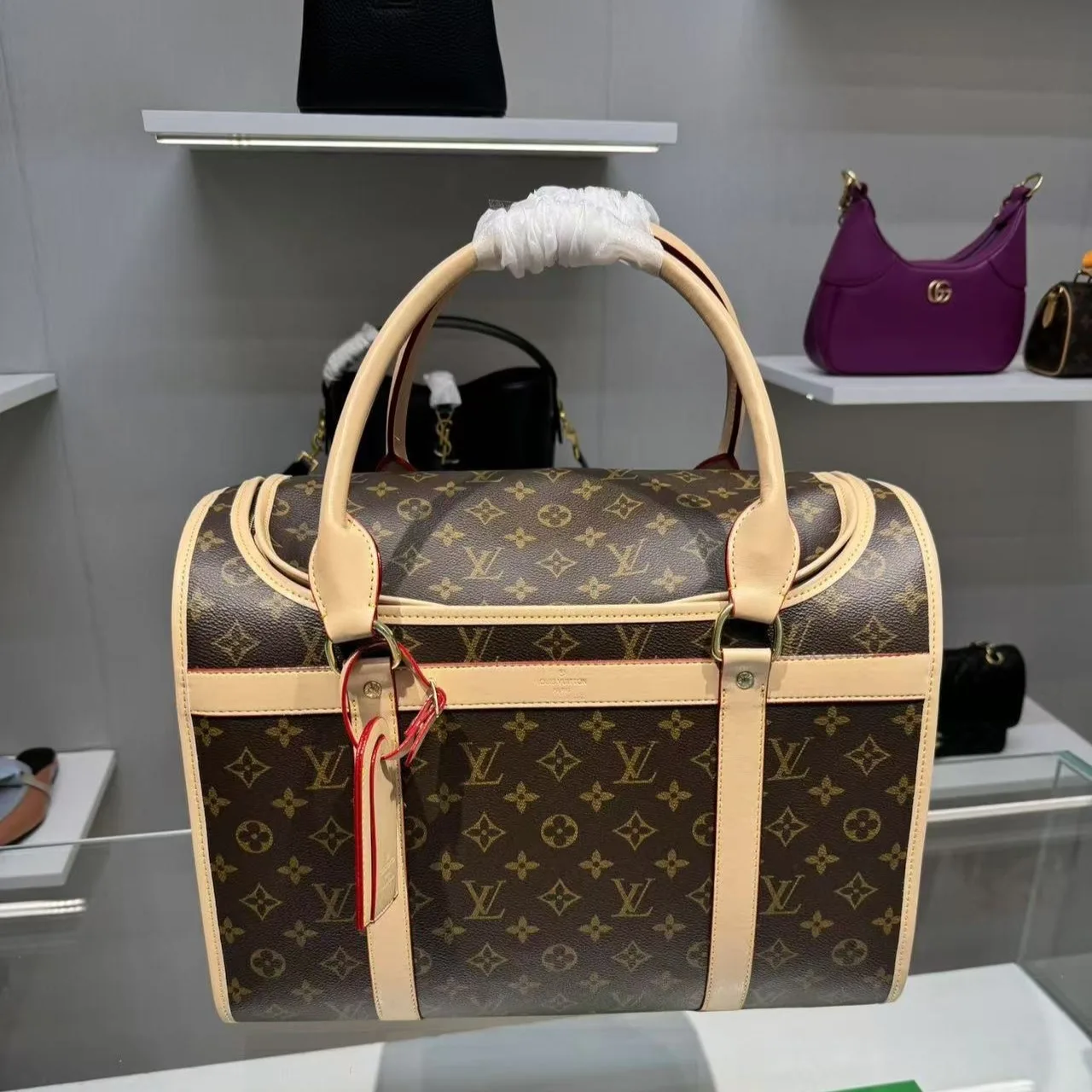 Alternative view of Louis Vuitton Dog Carrier 40 Bag Brown 17,/