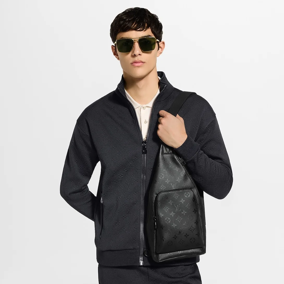 Alternative view of Louis Vuitton Duo Slingbag Crossbody Bag / Black Black Toned Hardware