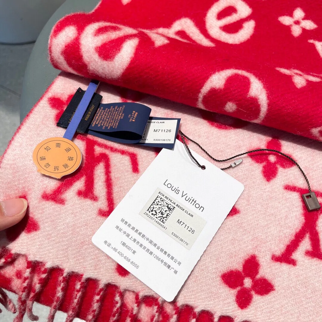 Alternative view of Louis Vuitton LV Scarf Red