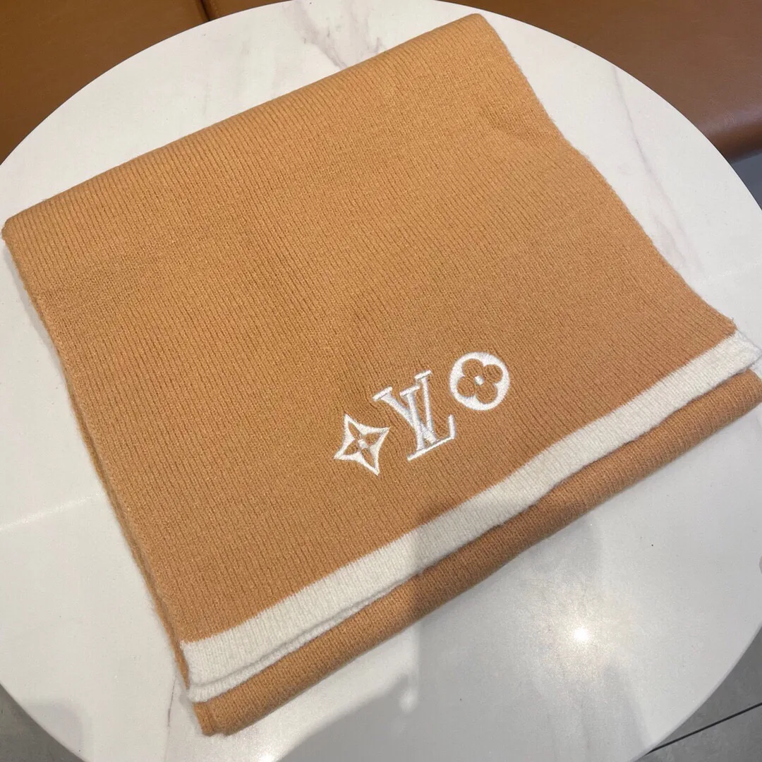 Louis Vuitton Vintage Scarf Lv Orange - Image 6