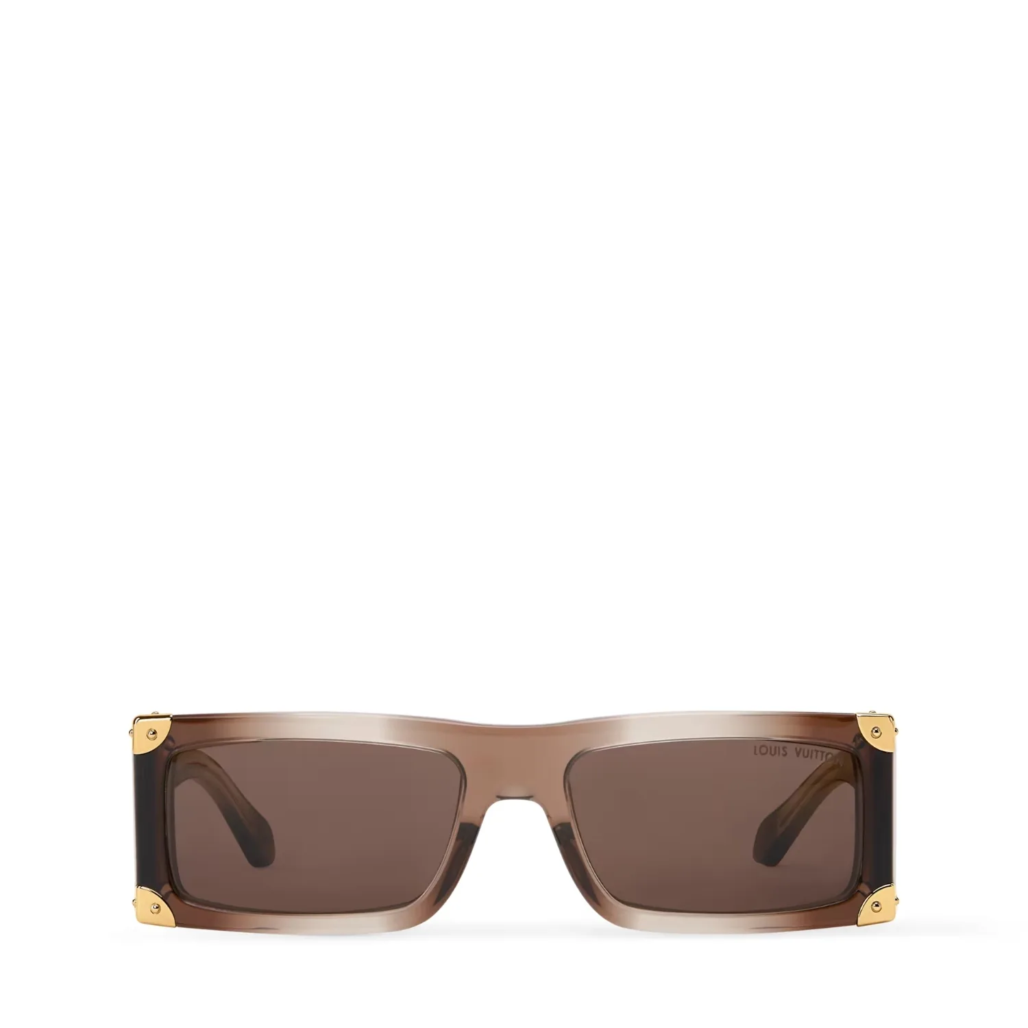 Alternative view of Louis Vuitton Heritage Low Square Sunglasses Brown