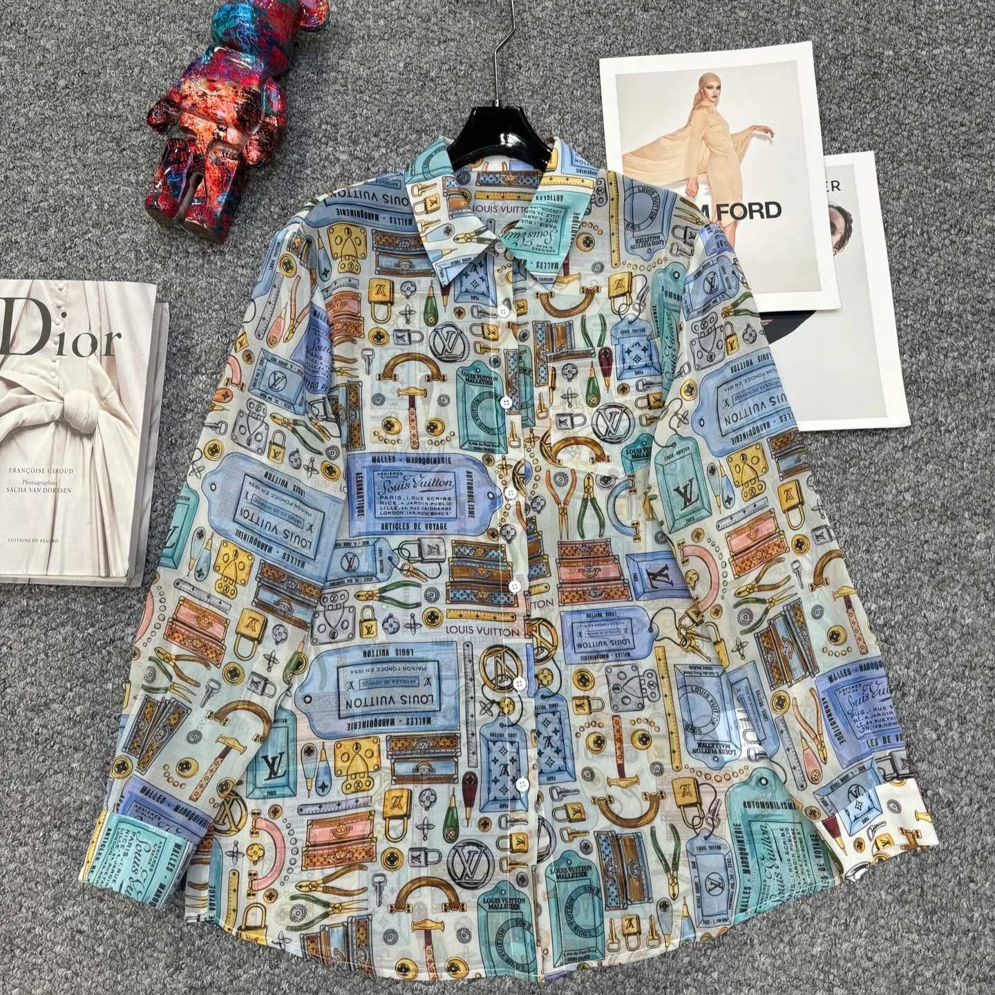 Alternative view of Louis Vuitton Heritage Print Blouse Multicolor