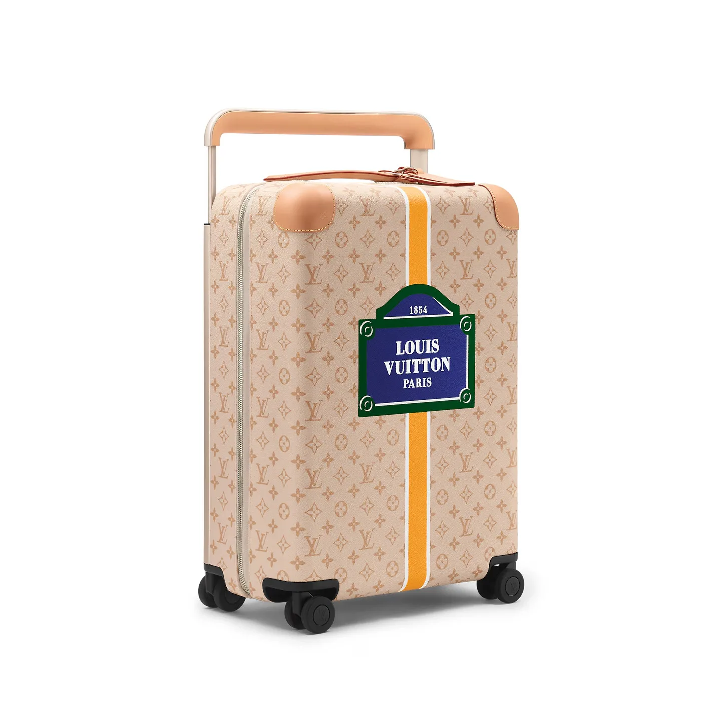 Louis Vuitton Horizon 55 Suitcase / Beige Champagne Hardware - Image 3