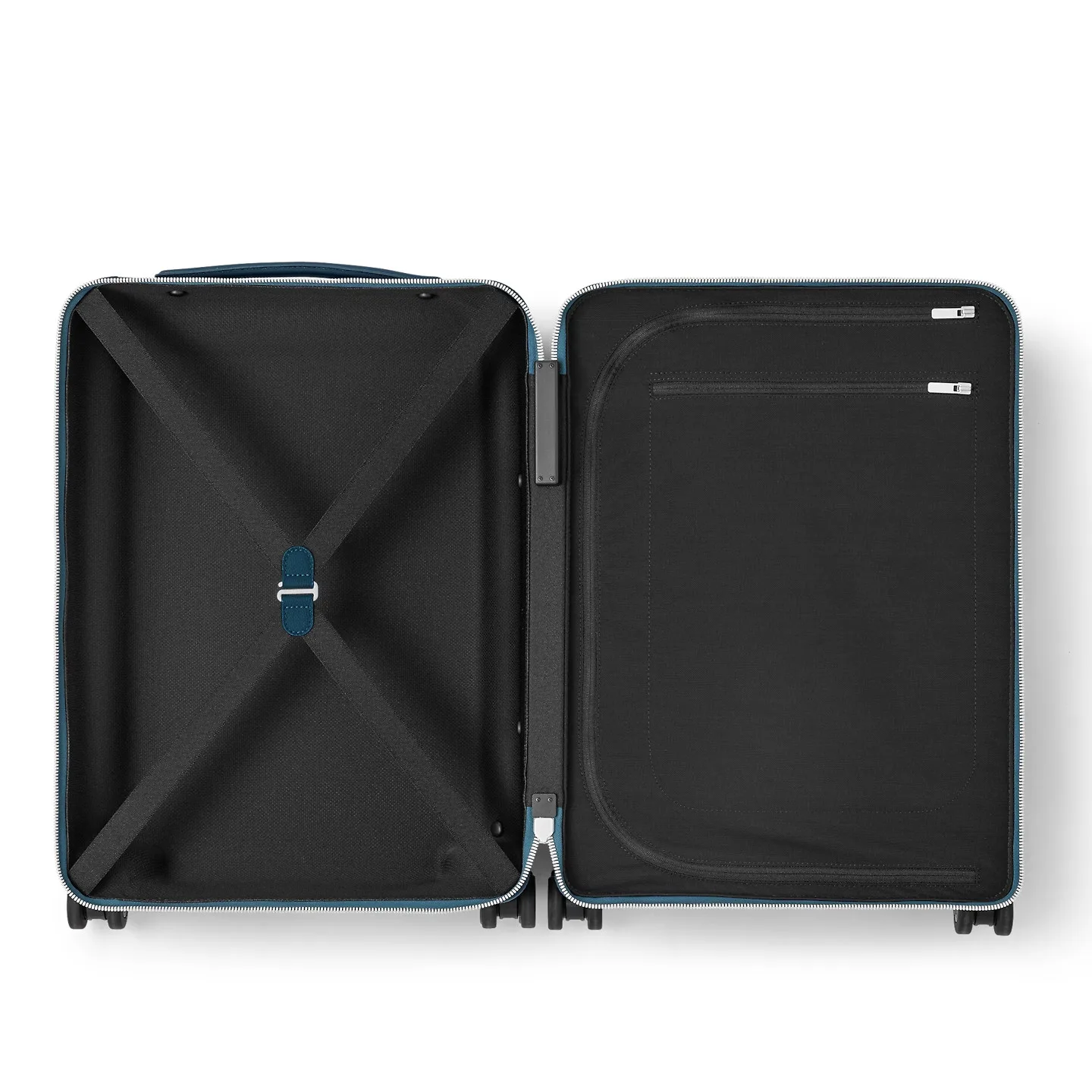 Louis Vuitton Horizon 55 Suitcase / Blue Silver Hardware - Image 6