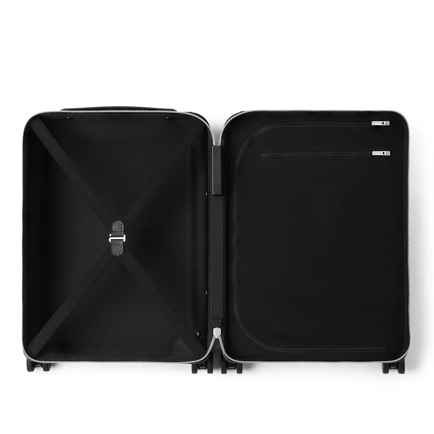 Louis Vuitton Horizon 55 Suitcase / Black Taiga Leather Silver Hardware - Image 7