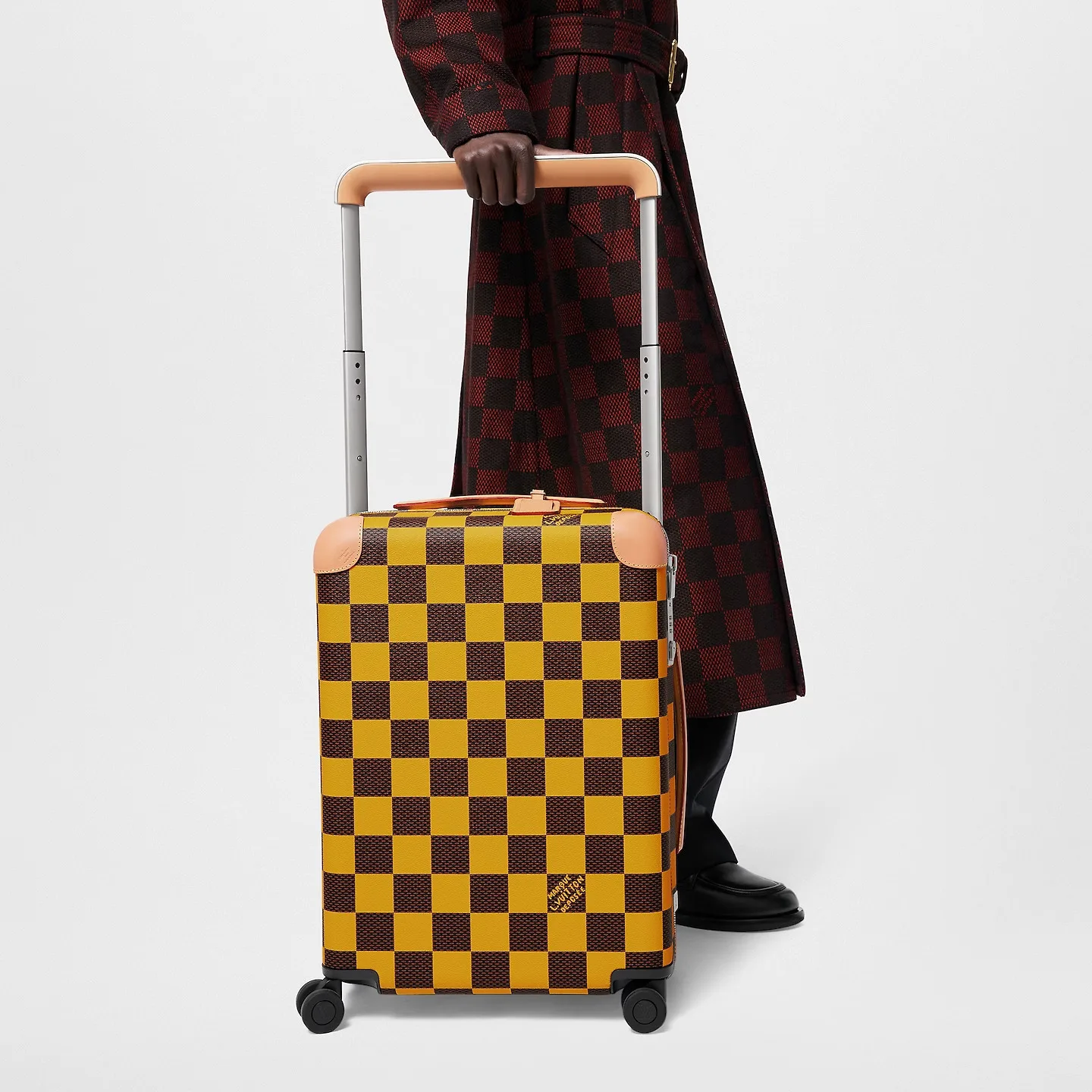 Louis Vuitton Horizon 55 Suitcase / Yellow Champagne Hardware - Image 3