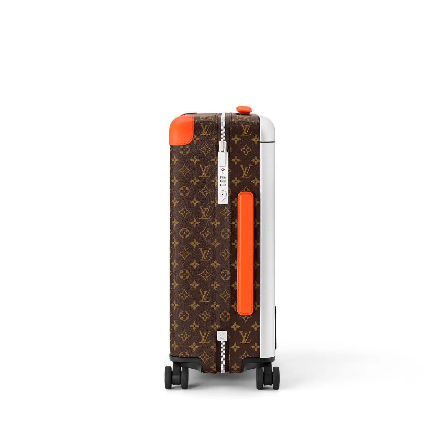 Louis Vuitton Horizon 55 Suitcase / Brown/ Orange Silver Hardware - Image 3