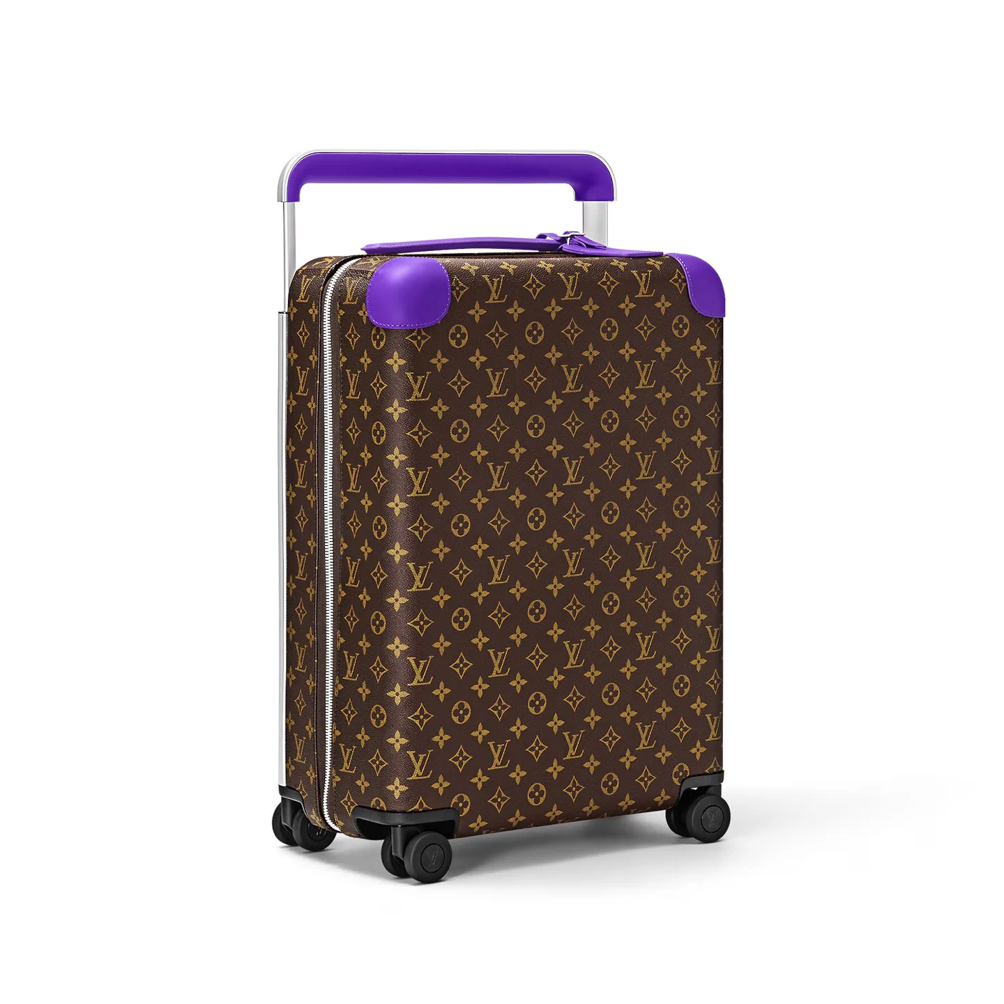 Alternative view of Louis Vuitton Horizon 55 Suitcase / Brown/ Violet Silver Hardware