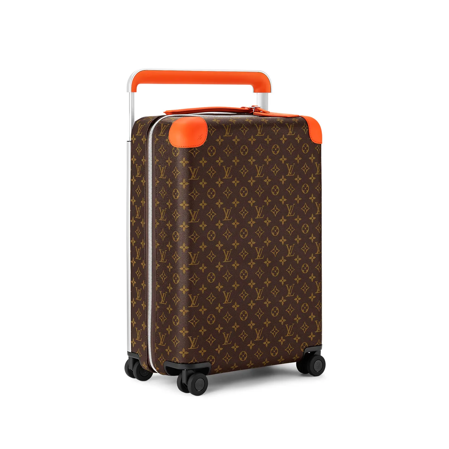 Alternative view of Louis Vuitton Horizon 55 Suitcase / Brown/ Orange Silver Hardware