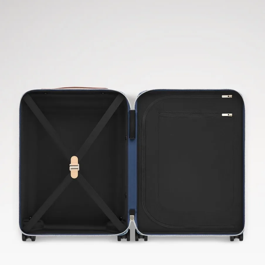 Louis Vuitton Horizon 55 Suitcase / Blue Denim Champagne Hardware - Image 7