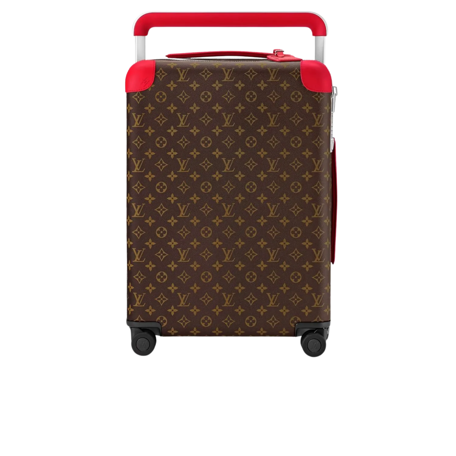 Louis Vuitton Horizon 55 Suitcase / Brown/ Red Silver Hardware