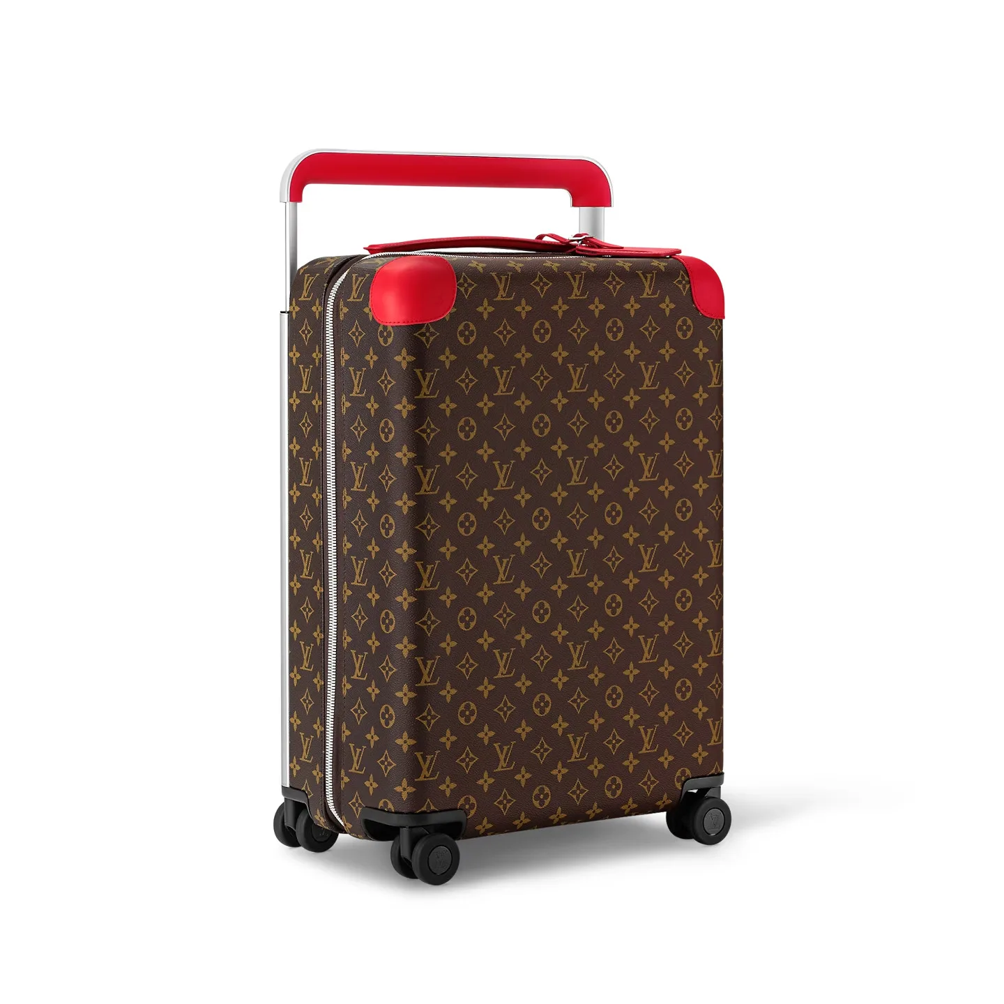 Alternative view of Louis Vuitton Horizon 55 Suitcase / Brown/ Red Silver Hardware