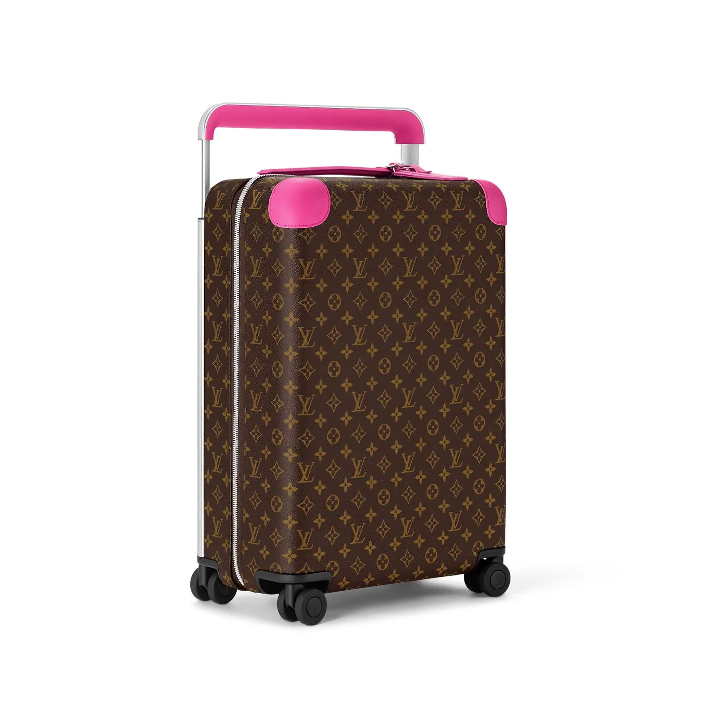 Alternative view of Louis Vuitton Horizon 55 Suitcase / Brown/ Pink Silver Hardware