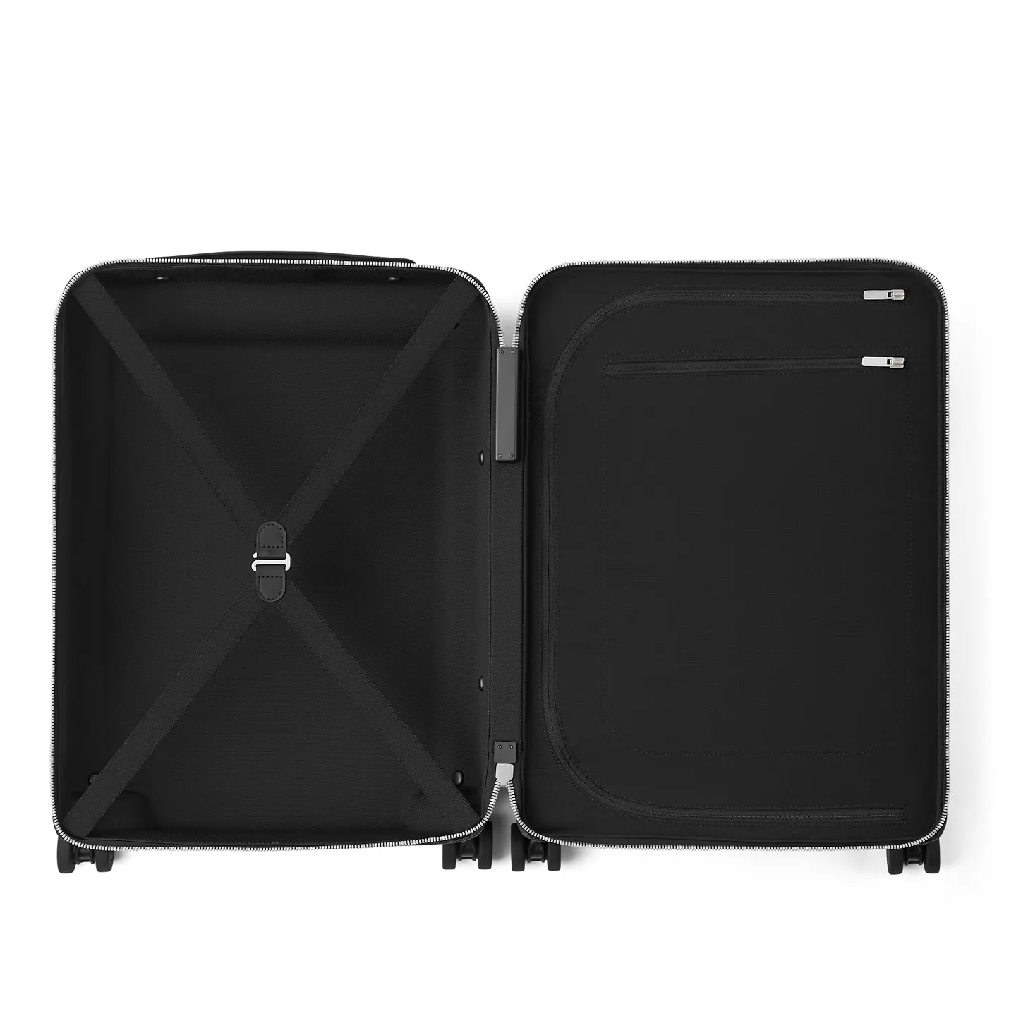 Louis Vuitton Horizon 55 Suitcase / Black Silver Hardware - Image 6