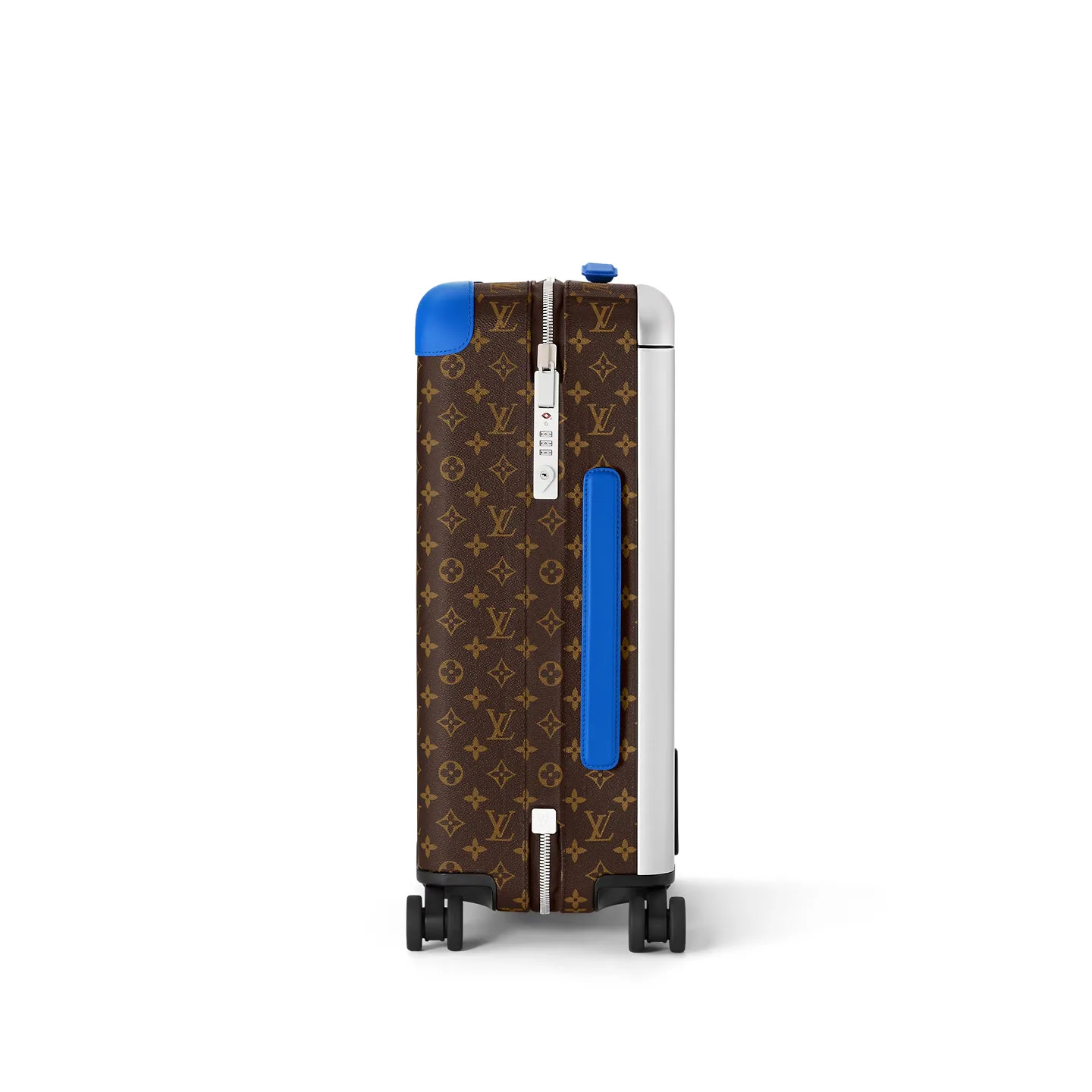 Louis Vuitton Horizon 55 Suitcase / Brown/ Blue Silver Hardware - Image 3